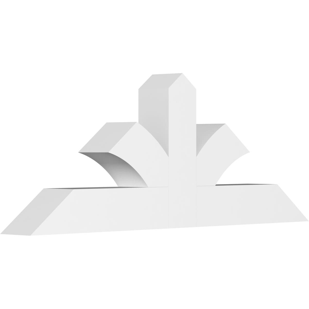 Ekena Millwork GBP060X23X0606RIC00 Richland White PVC Gable bracket