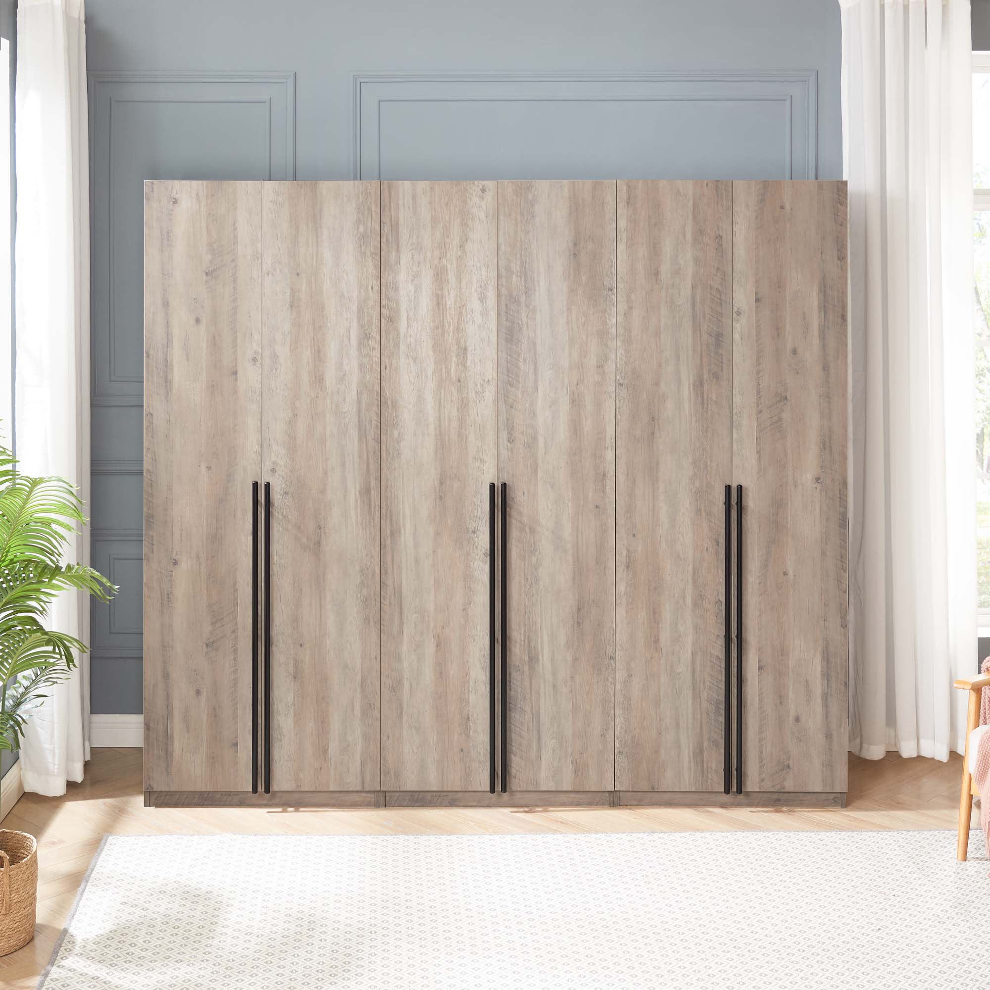 Manhattan Comfort 3-WC003-GY Grey Full Bedroom Set