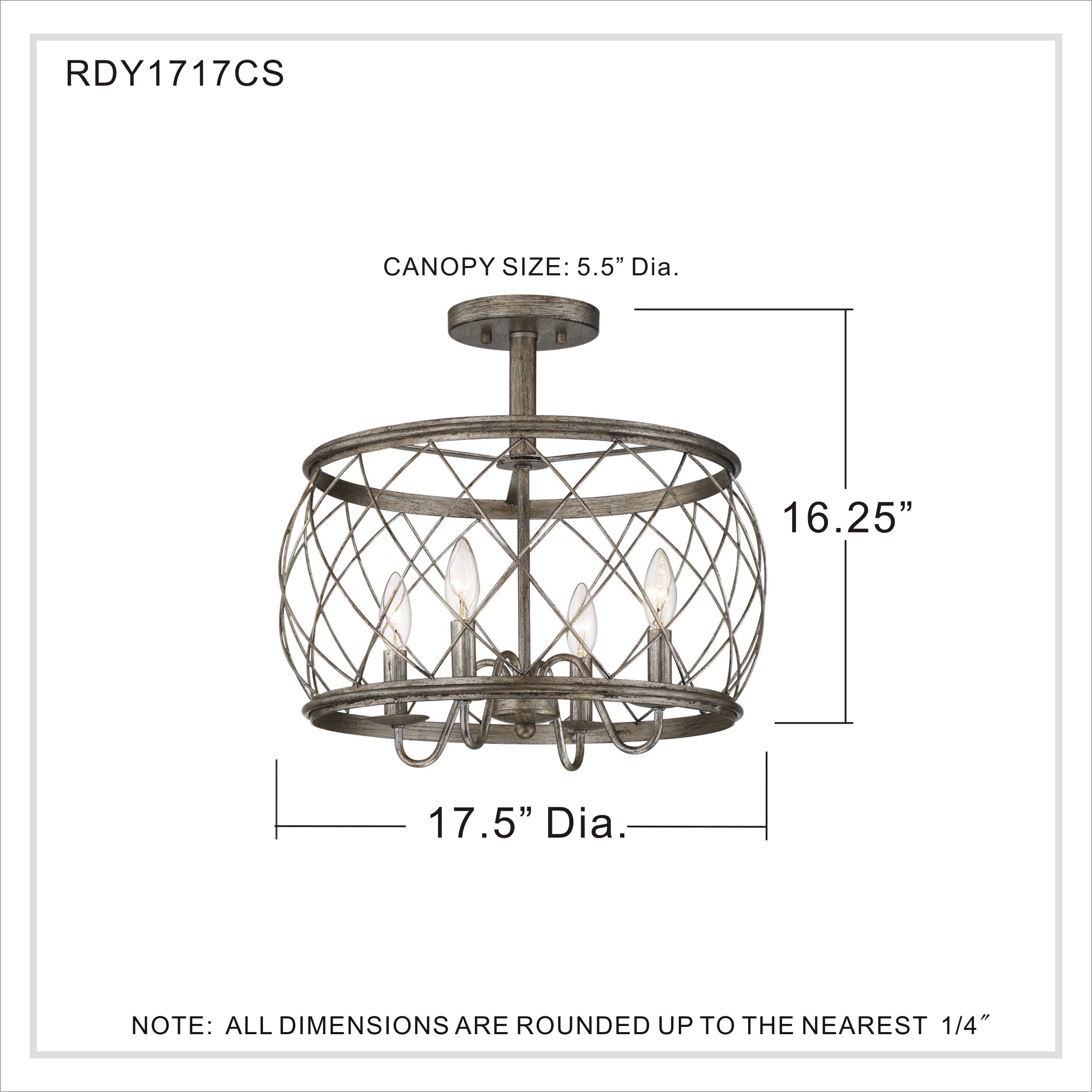 Quoizel RDY1717CS flushmounts - View #7