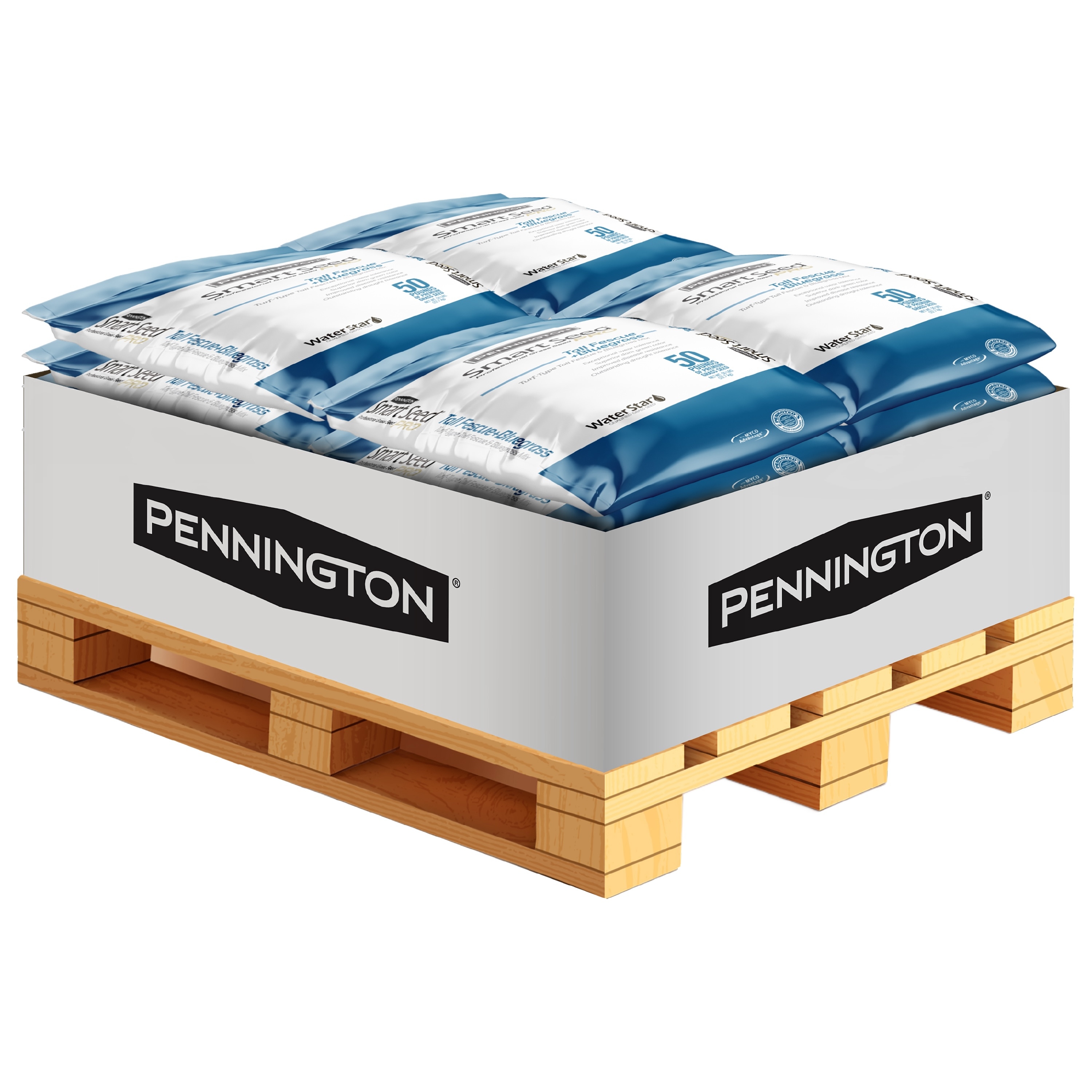 Pennington 100551776 Smart Seed Pro Pallet 20 -Pack 50-lb Tall fescue Grass Seed