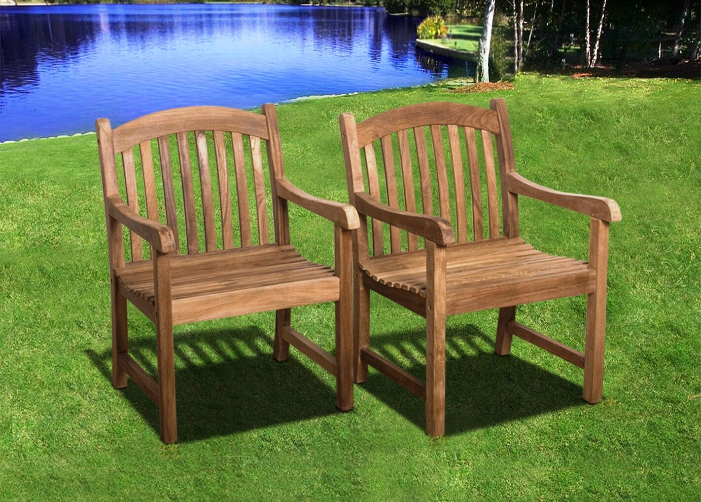 Sustainable Teak 9 Piece Patio Set