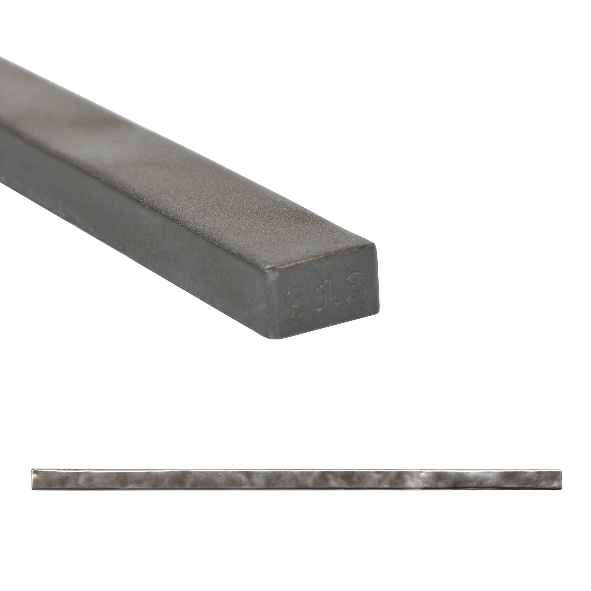 allen + roth TILE913024011L Brushed Nickel 1/2-in x 12-in Brushed Composite Pencil Tile ( 0.0417-sq ft / Piece )