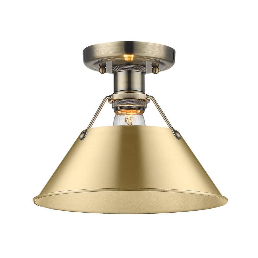 Golden Lighting A-GL-3306-FM AB-BCB flushmounts - View #3