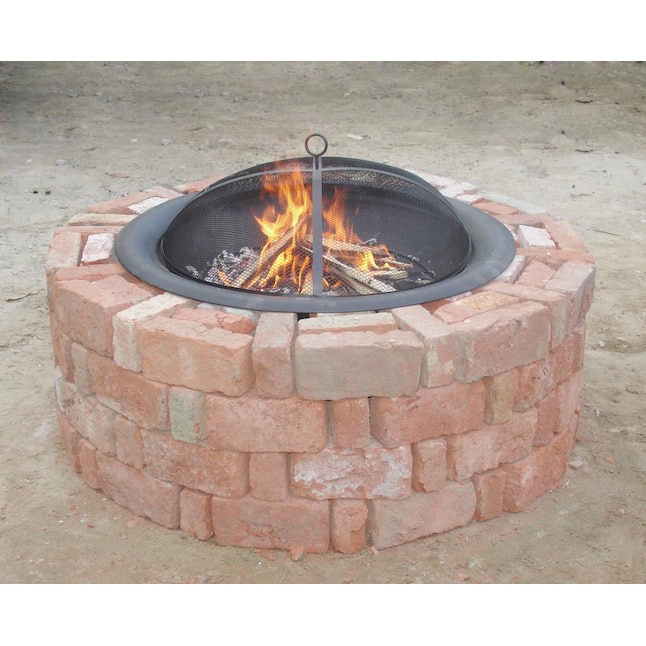 Steel Wood Burning Fire Pit, 35 Round Metal Fire Pit Insert