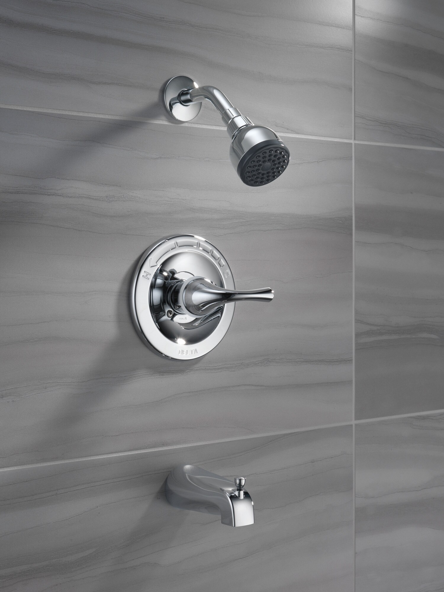 Delta Foundations Chrome 1handle Single Function Round Bathtub and