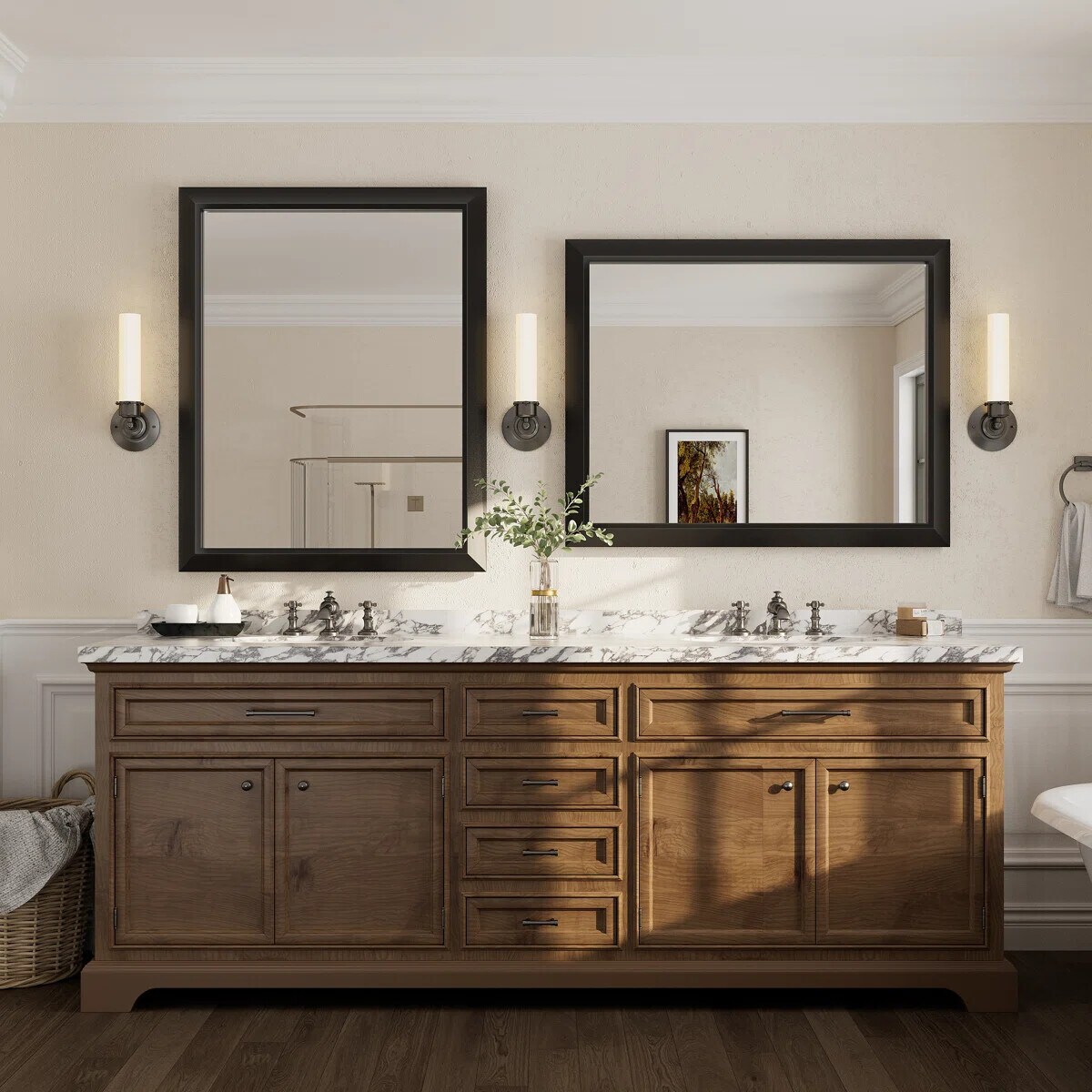 YQP YQP-D-RA10080-B Framed-Bath-Mirrors - View #3