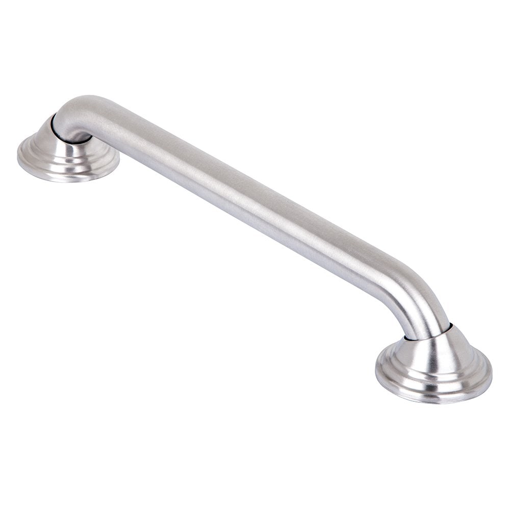 Utopia Alley 16inch Decorative Shower Grab Bar - Bathroom Grab Bars for Seniors - Non-Slip Bathroom and Household Handicap Safety Bar for Elderly Brushed Nickel #GB16BN