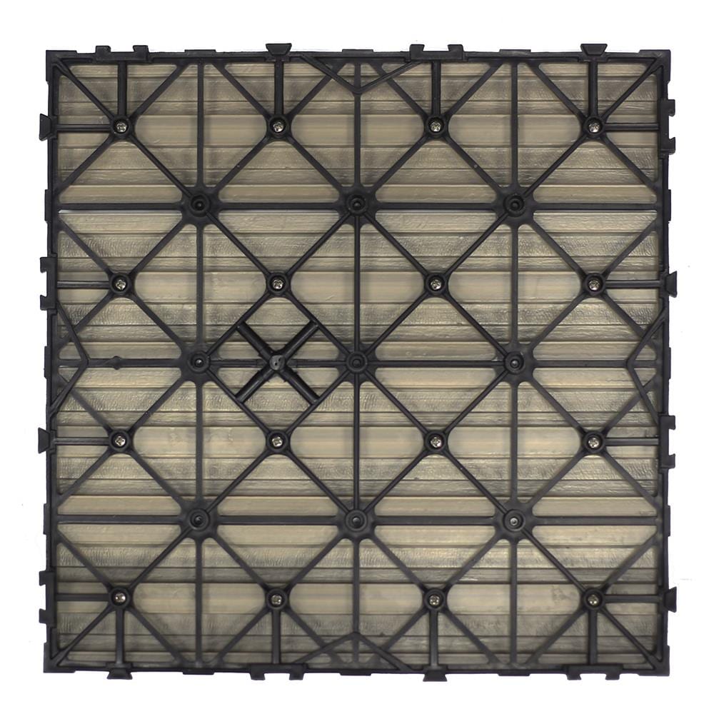 Roman Antique Elm Composite Interlocking Deck Tile 12" x 12"