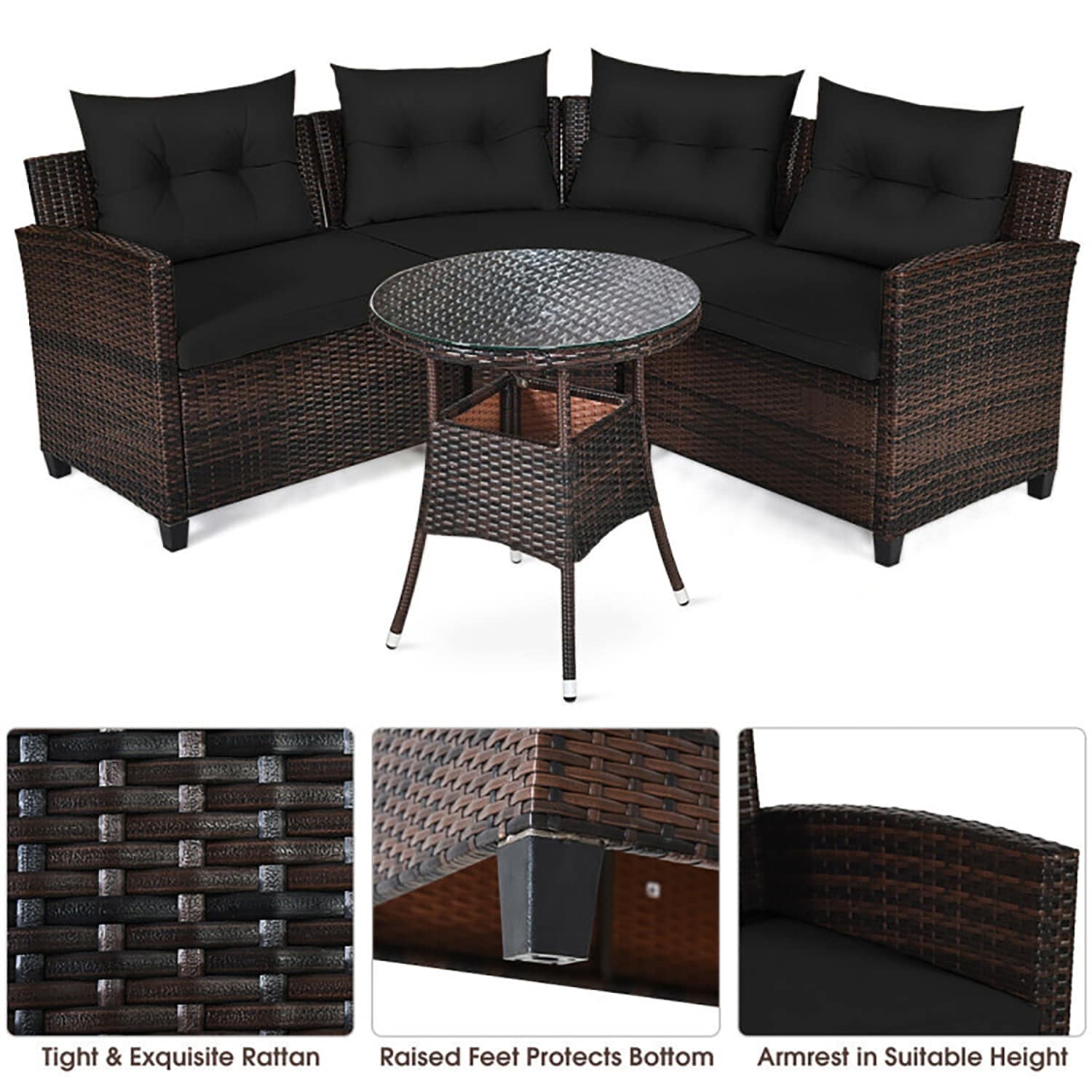GZMR GZ-HW55DK Patio-Conversation-Sets - View #6