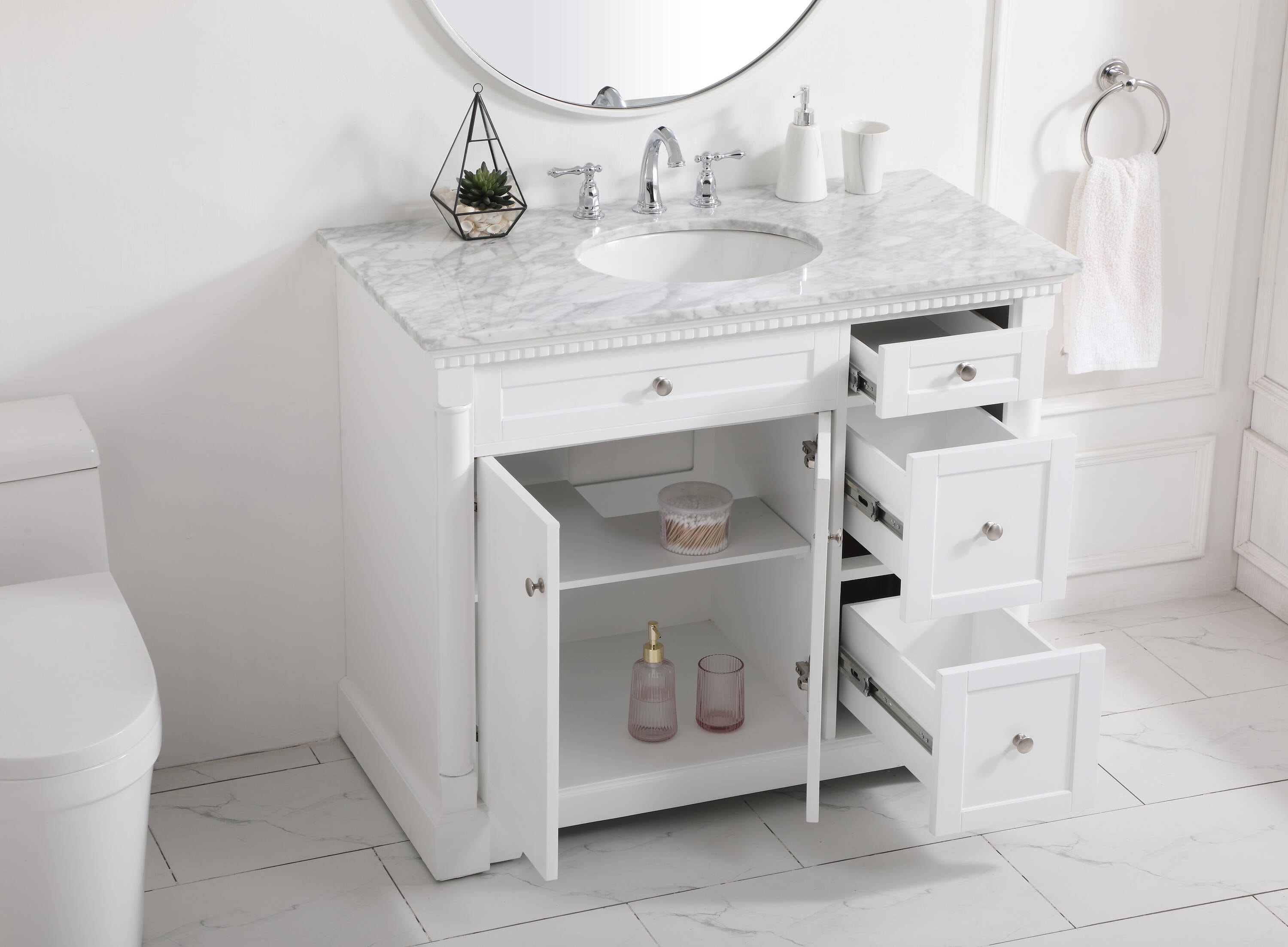 Elegant Decor HF159126WH Bath-Vanity-Combo - View #3