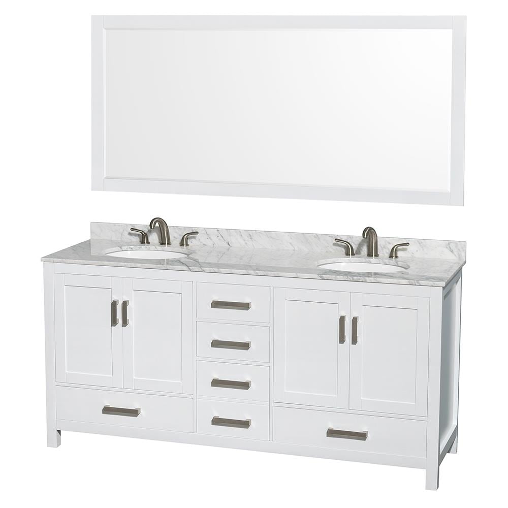 Double Sink Bathroom Vanity, 72 Vanity Top Double Sink Dimensions