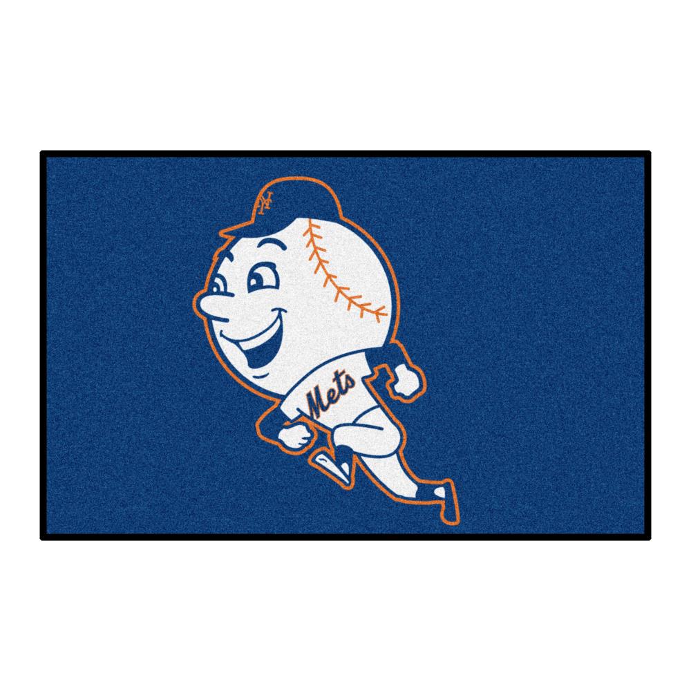 Penguin Note on X: 6. New York Mets Meet the Mets! I like the New York  buildings and use of Dodger Blue and Giant Orange, however the cartoony Mr.  Met is more