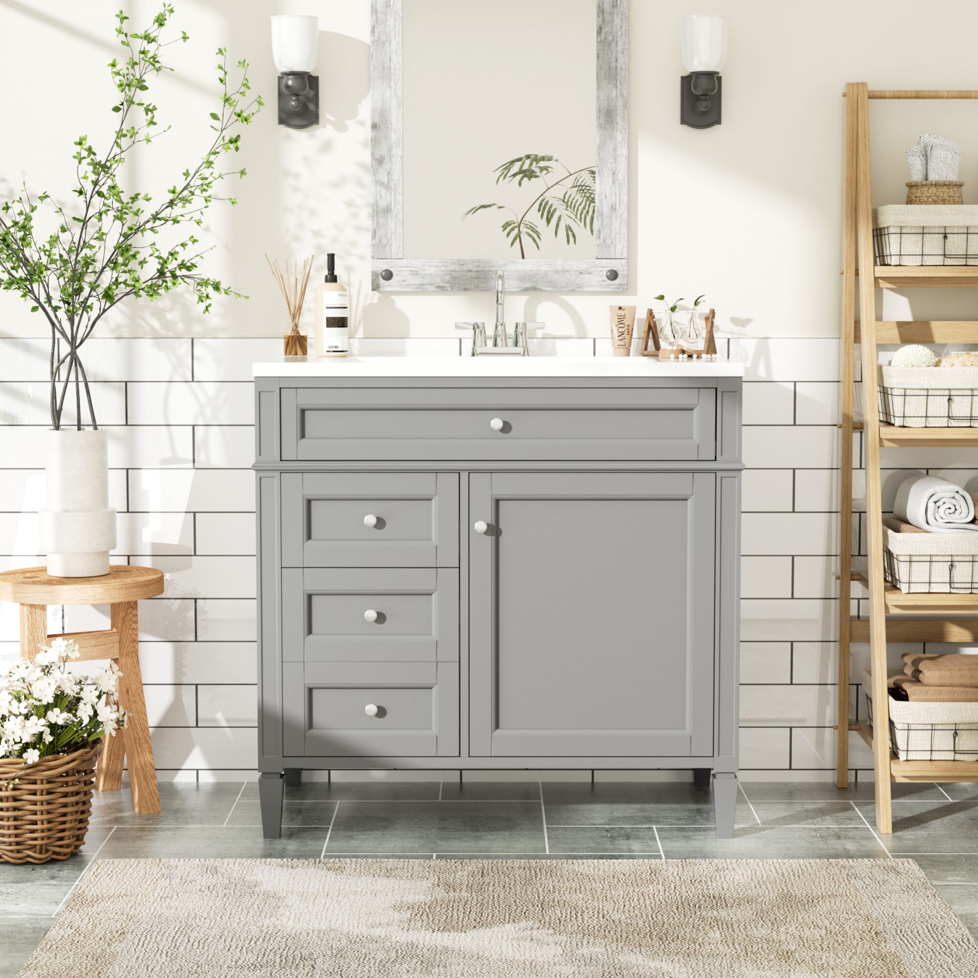 Siavonce ZX-A9F5U Bath-Vanity-Combo - View #7