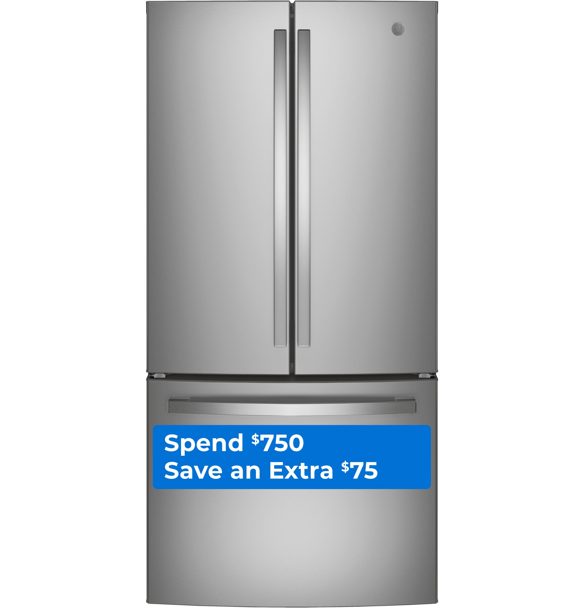 GE 24.8-cu ft French Door Refrigerator with Ice Maker (Stainless Steel)  ENERGY STAR in the French Door Refrigerators department at
