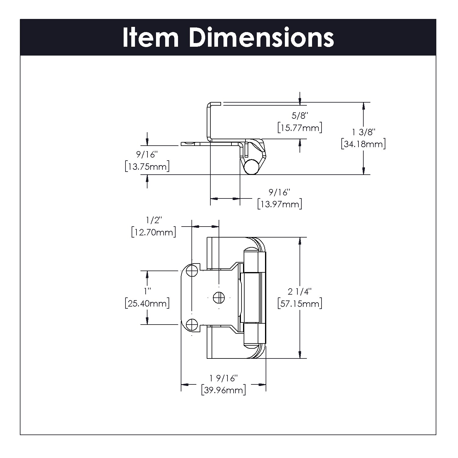 Hickory Hardware P5710F-VB Cabinet-Hinges - View #5