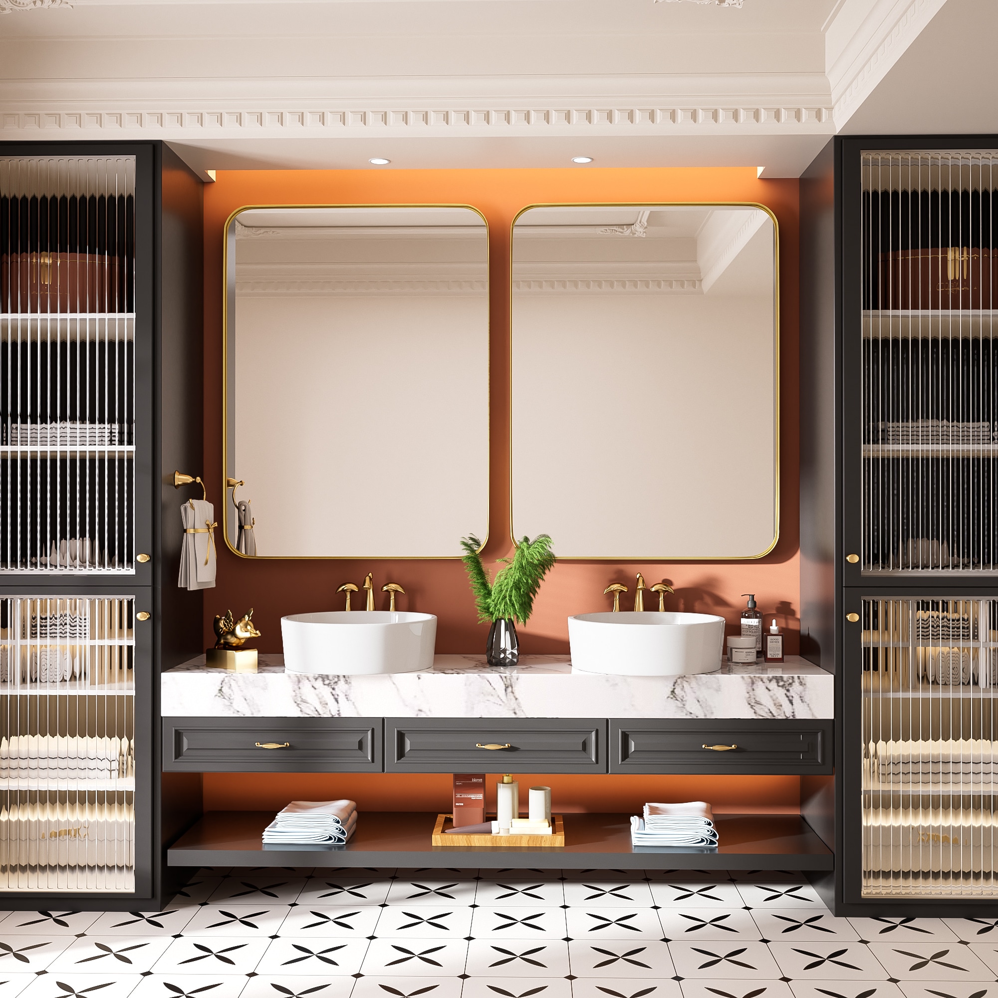 FurniFusion SF-Y-4030-G Decor-Mirrors - View #2