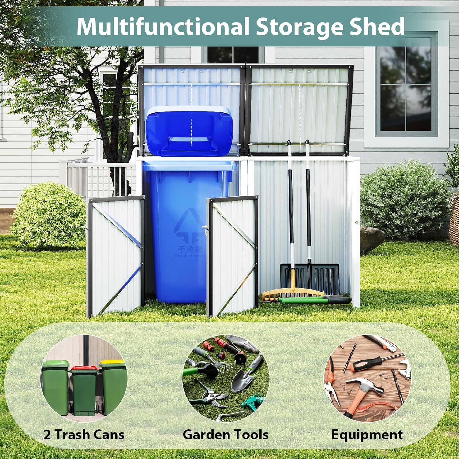 Zevemomo MZEVEG151 Metal-Storage-Buildings-Sheds - View #3