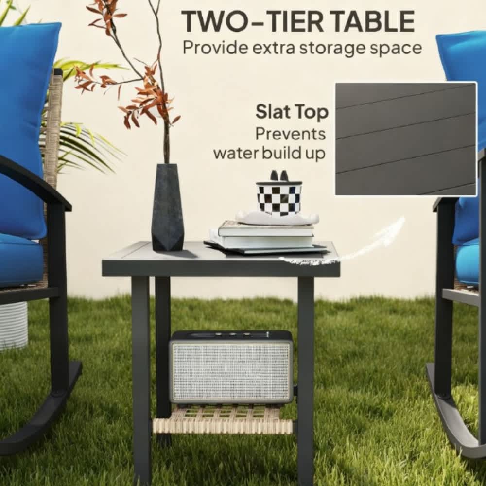 Coolbibila DEVIN-PATIO-BLUE Patio-Conversation-Sets - View #6