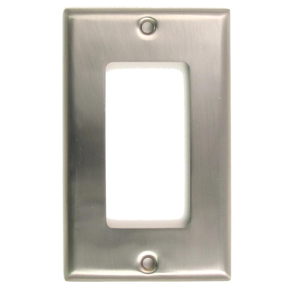 Rusticware 1-Gang Standard Size Satin Nickel Zinc Indoor Square Wall ...