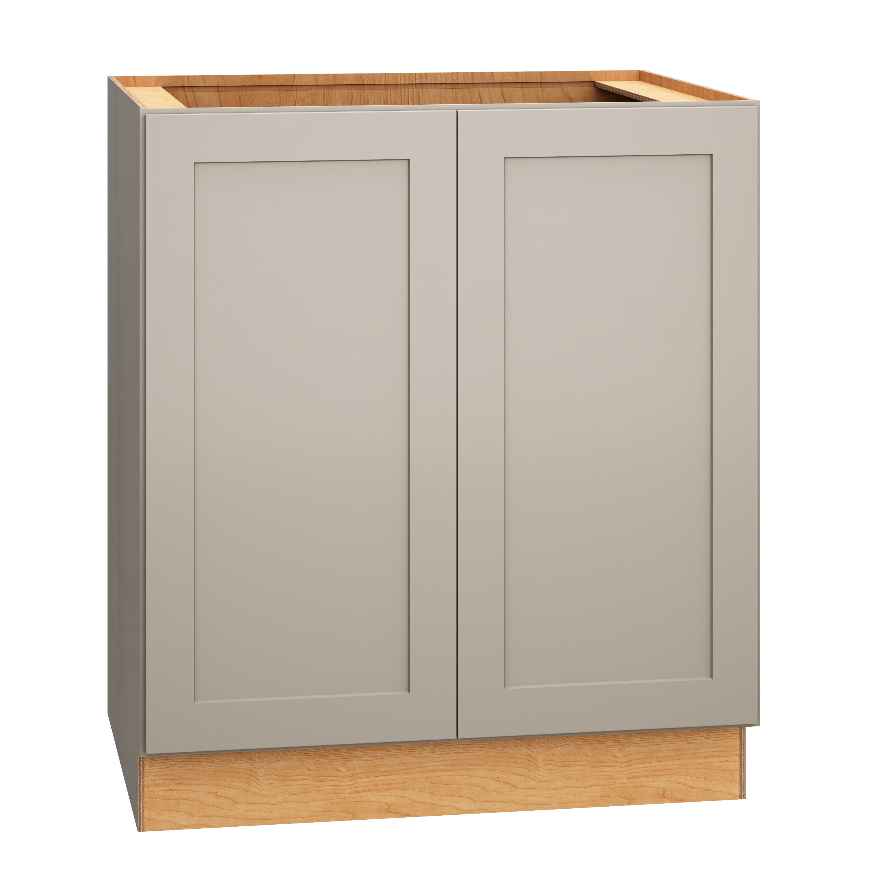 Diamond Express 327 B30FH Jamestown 30-in W x 34.5-in H x 24-in D Cloud Gray Base Fully assembled Plywood Cabinet (Recessed Panel Shaker)