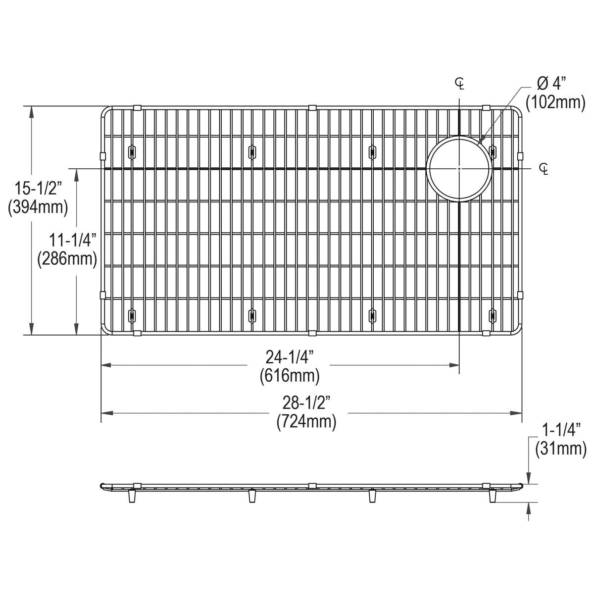 Elkay CTXBG2815 Sink-Grids - View #7