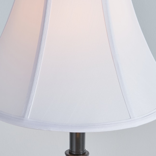 White Fabric Bell Lamp Shade, Lamp Shade Hardware Target
