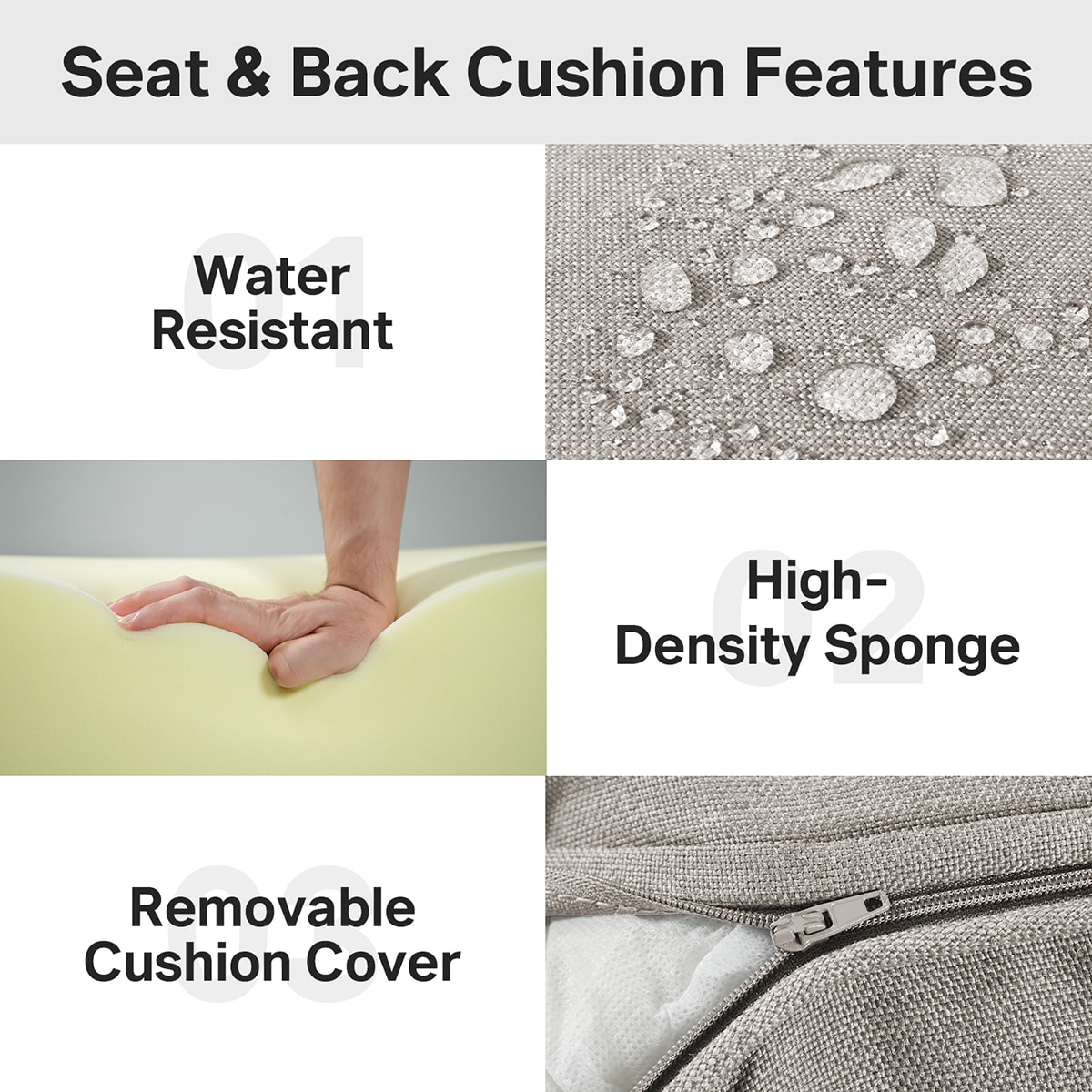 Rilyson FSZBDJH006-2 Patio-Furniture-Cushions - View #6