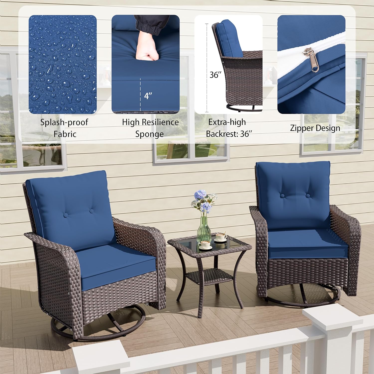 ALAULM LS-SRC-NAVY Patio-Chairs - View #2