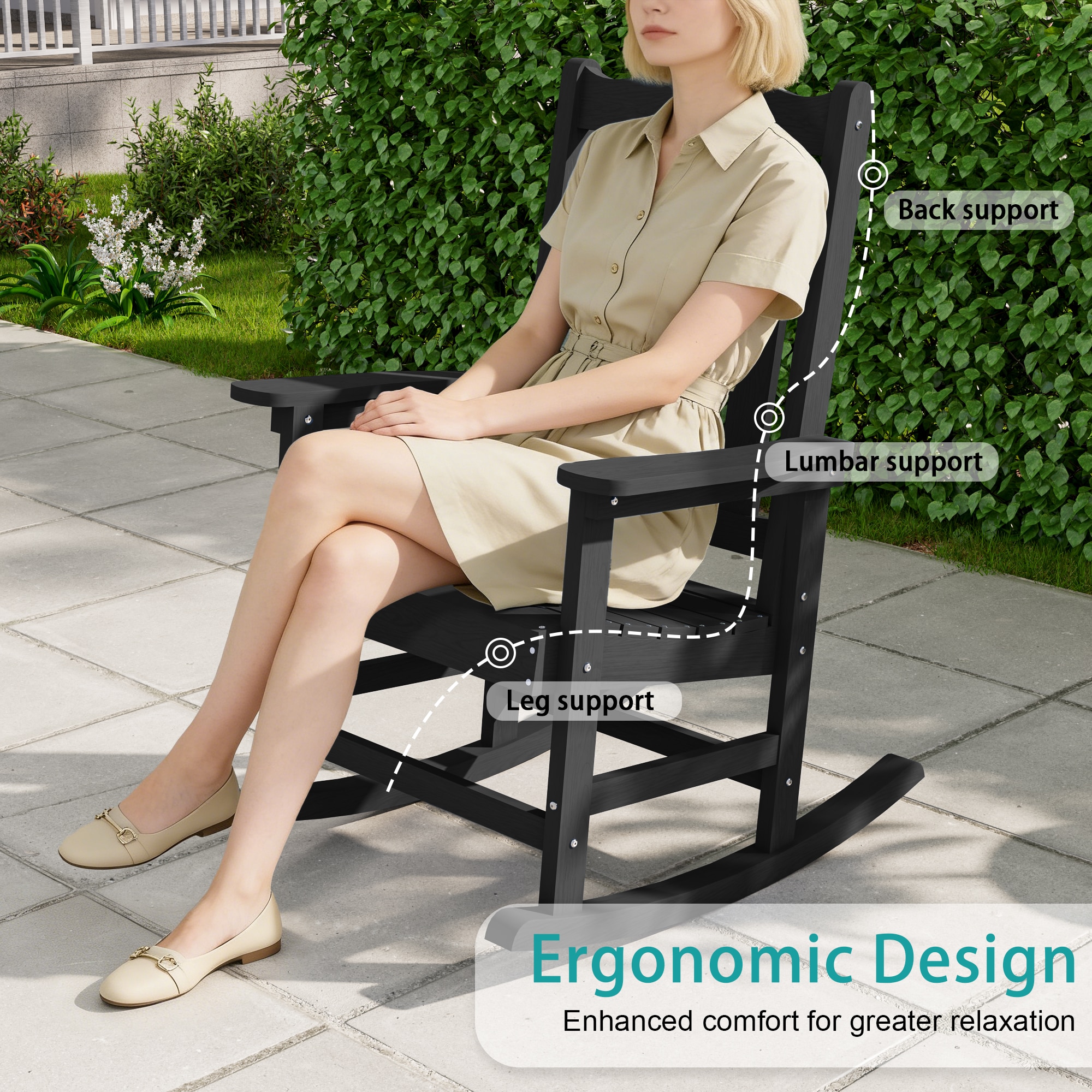 Rattaner LMK-PE-TS-67BK-2 Patio-Chairs - View #7