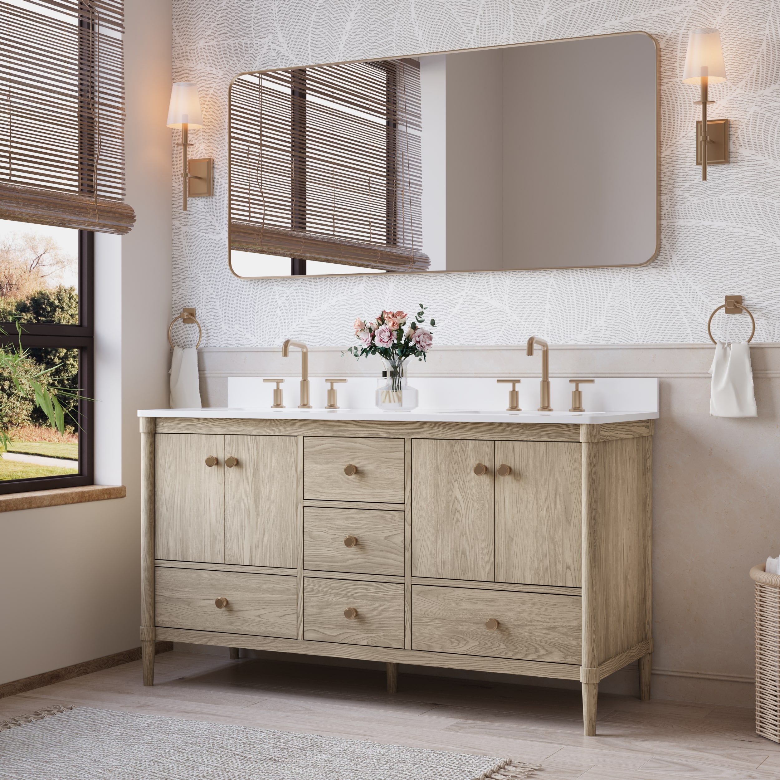 WELLFOR EX-VEBV48BU Bath-Vanity-Combo - View #3
