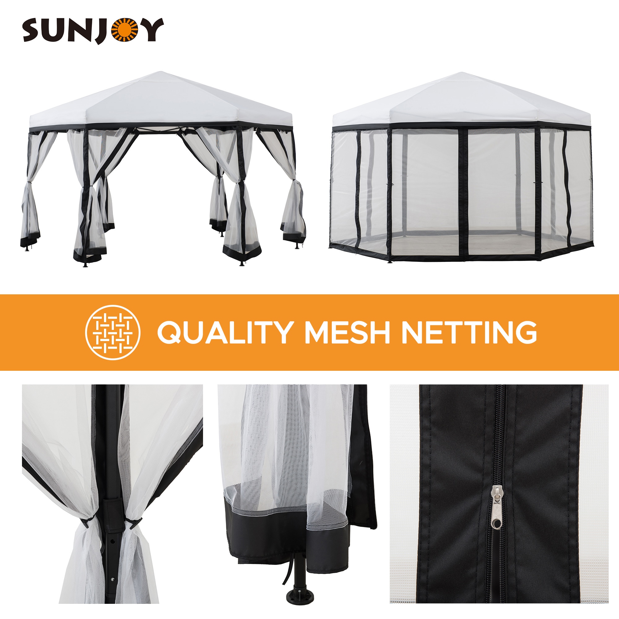 Sunjoy 168585 Wood-Resin-Gazebos - View #3