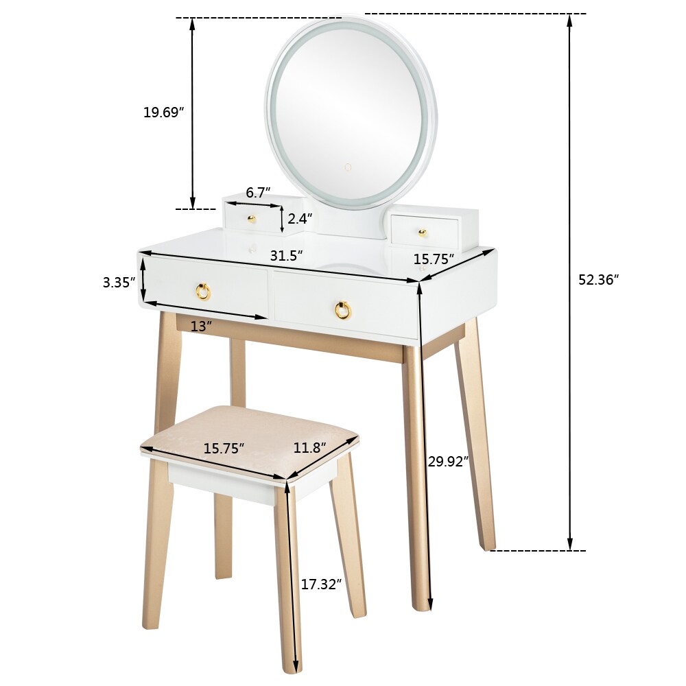 Winado 951236181950 Bedroom-Vanities - View #6