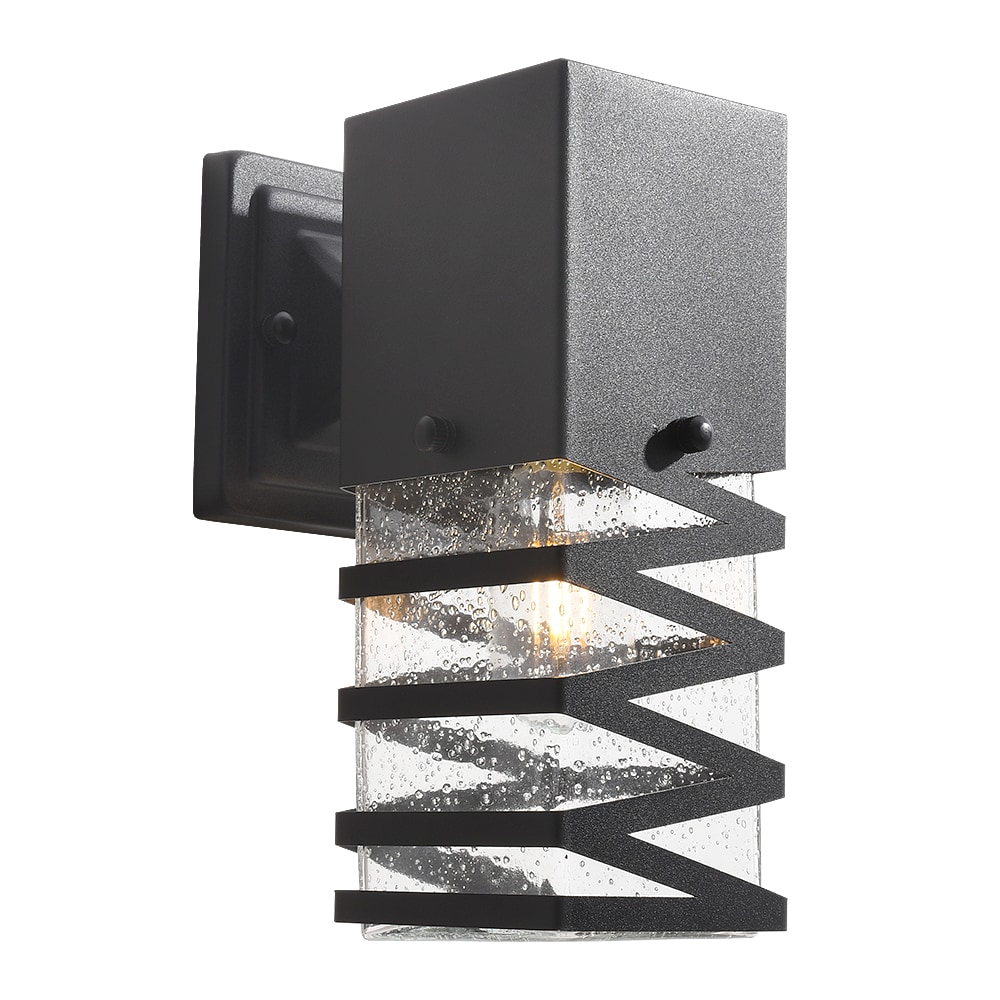 Maxax 2263/2W 2 -Pack 2 -Light 9.8-in H Matte Black Hardwired Dusk to Dawn Outdoor Wall Light