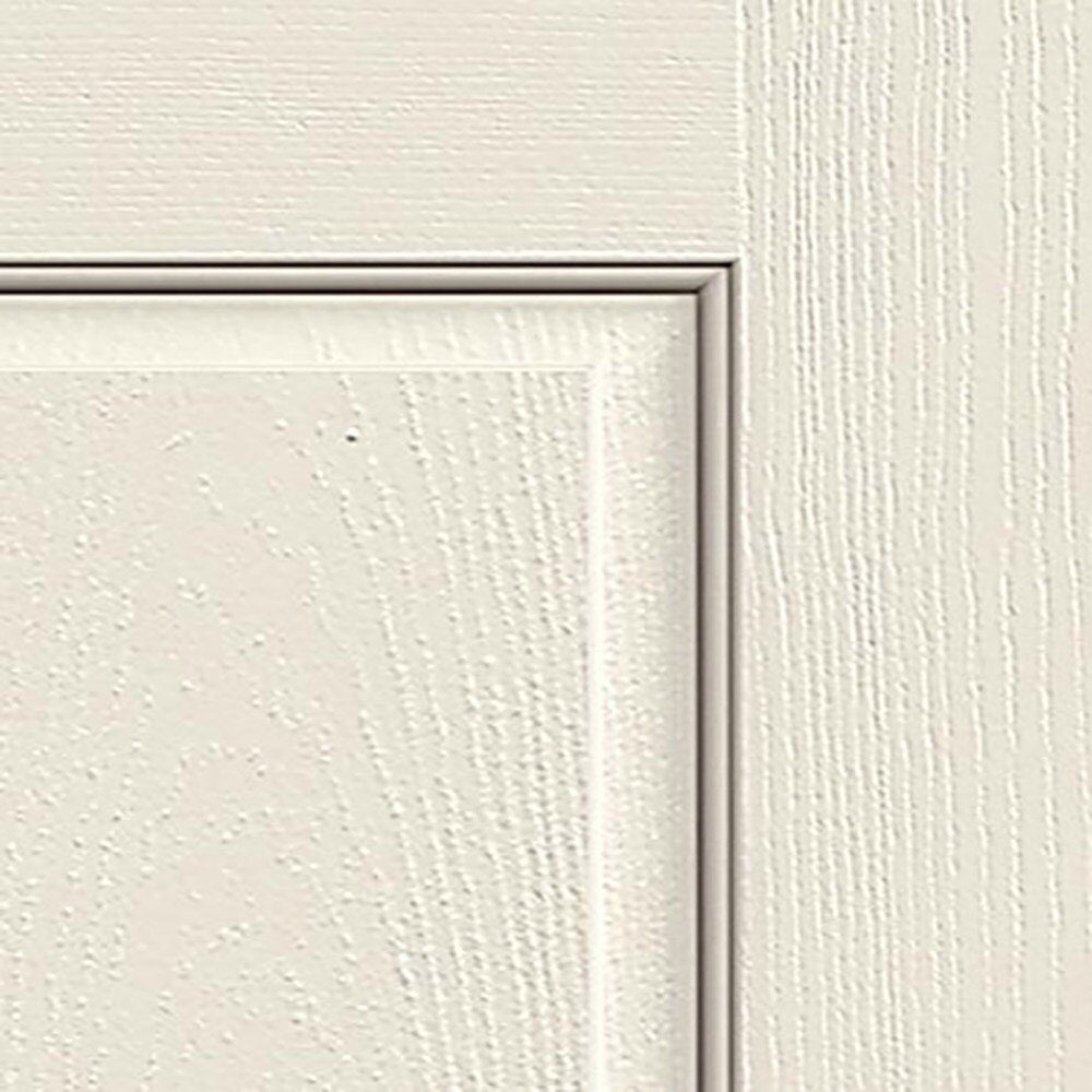 JELD-WEN Colonist 30-in x 80-in 6-panel Textured Hollow Core Primed Molded Composite Slab Door with Lockset Bore