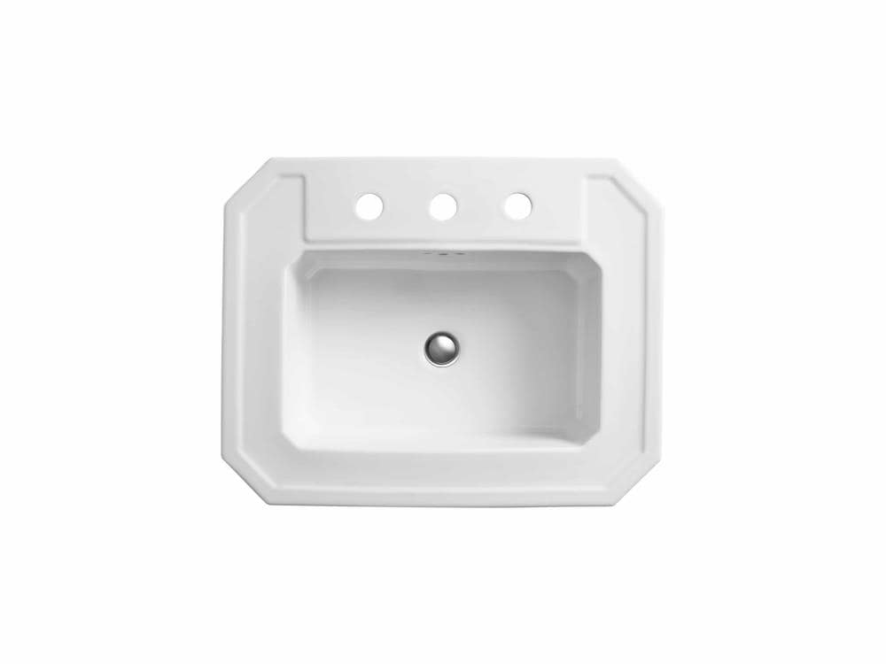 KOHLER Kathryn White Drop In Rectangular Bathroom Sink 24 In X 19 In   62088913 