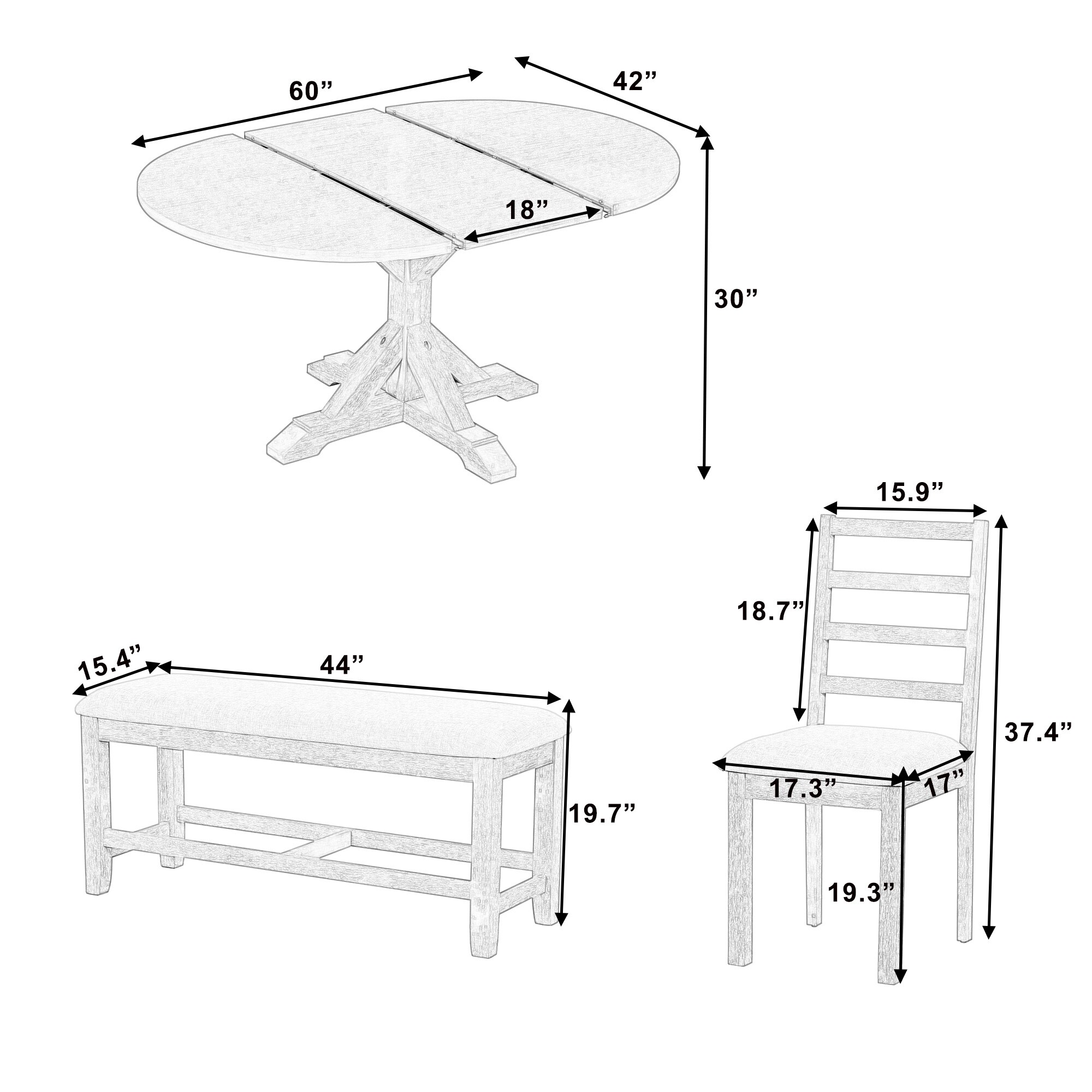 SINOFURN SYA010557BN Dining-Sets - View #9