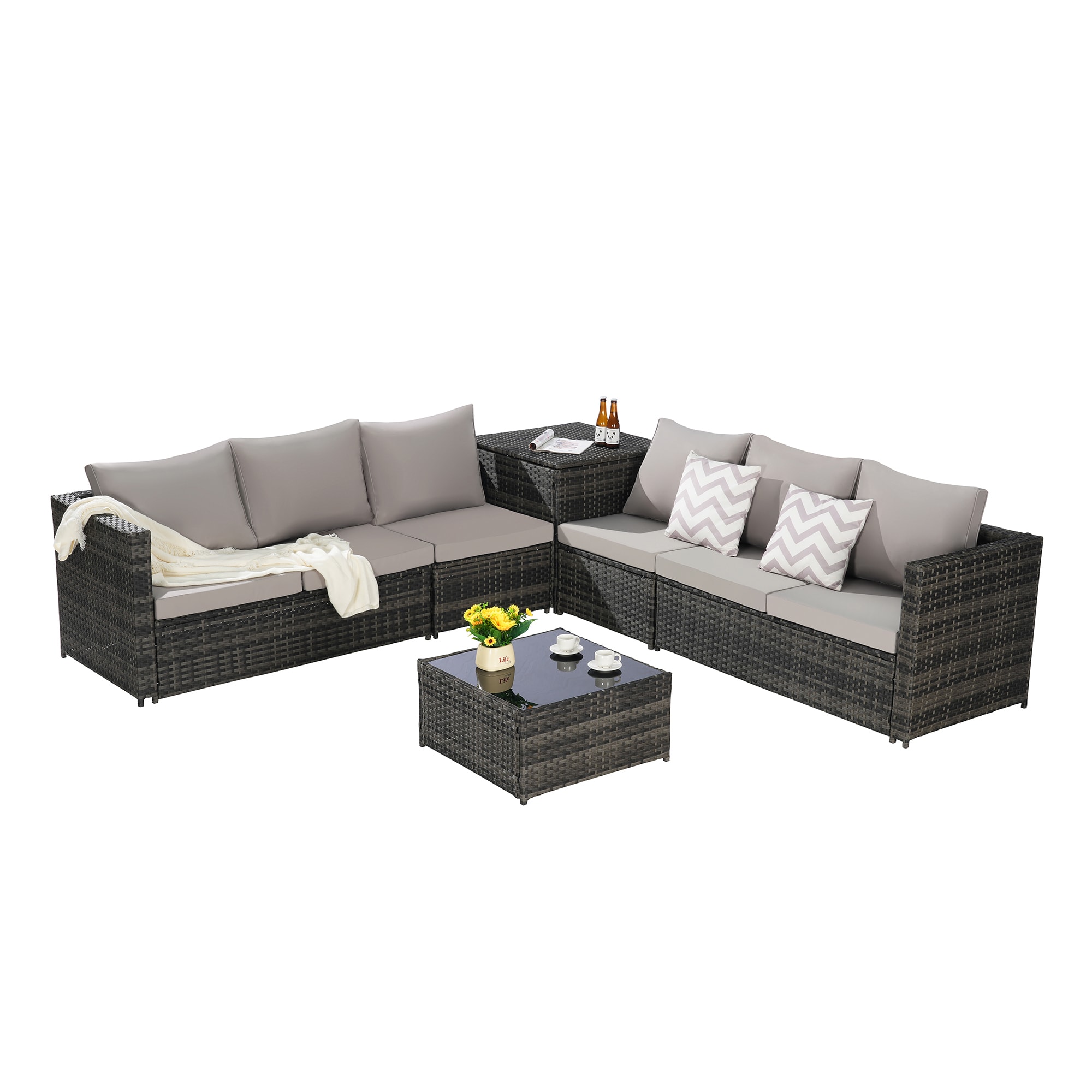 SINOFURN SYB670033BN Patio-Sofas-Daybeds - View #5
