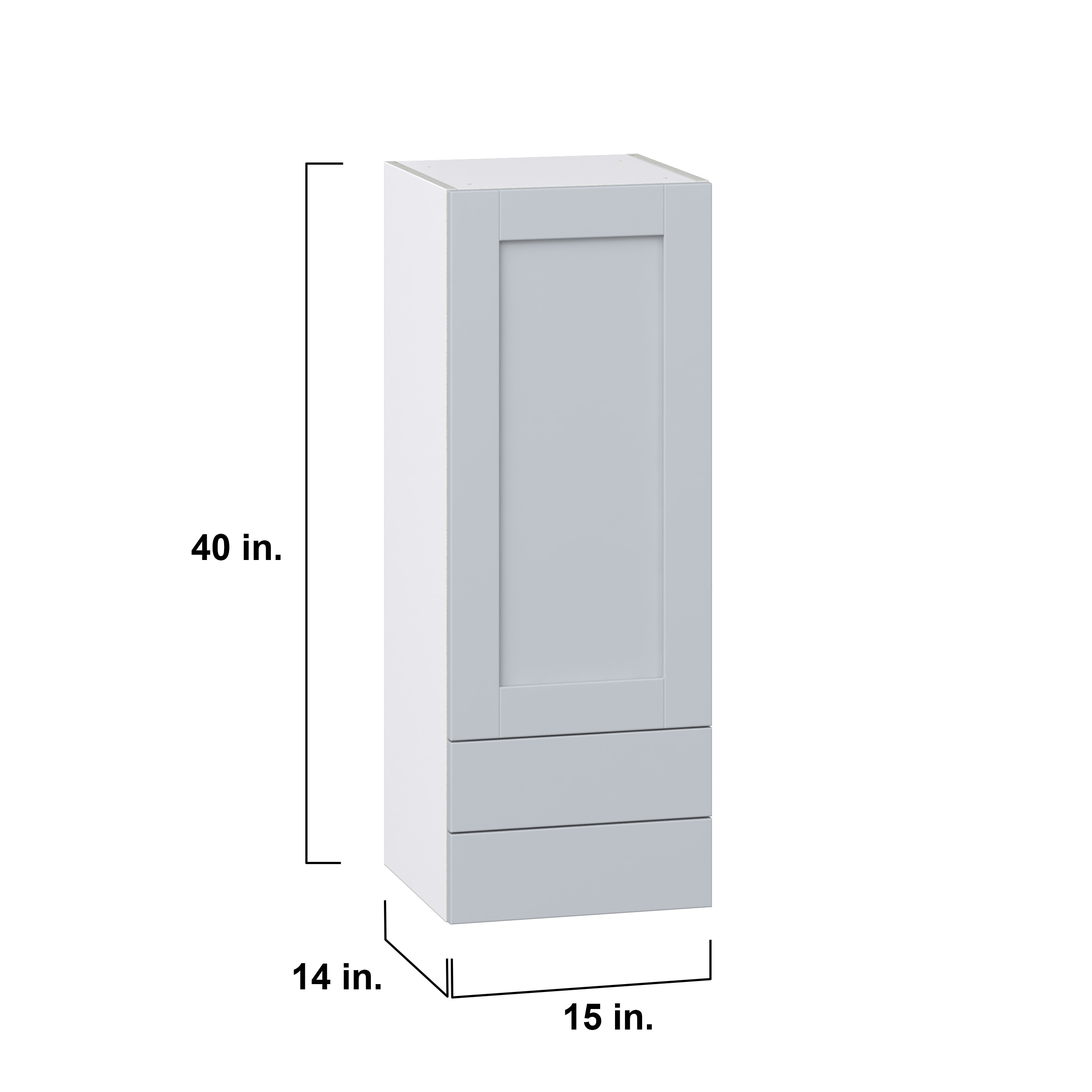 Hugo&Borg DSW1540B(L/R)-CH Cabinets-Kitchen - View #4