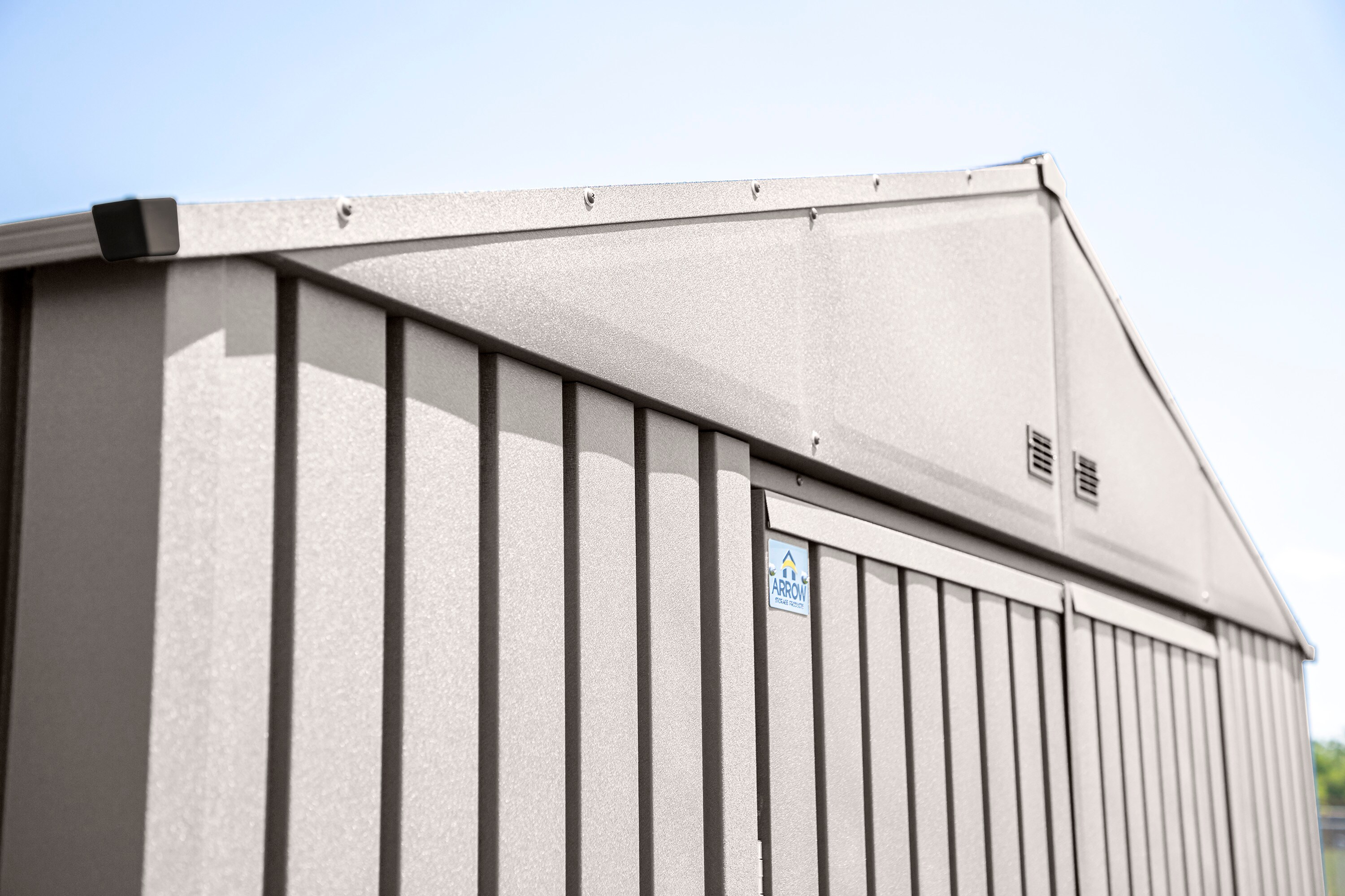 Elite 8x6 Cool Grey Galvanized Steel Storage Shed