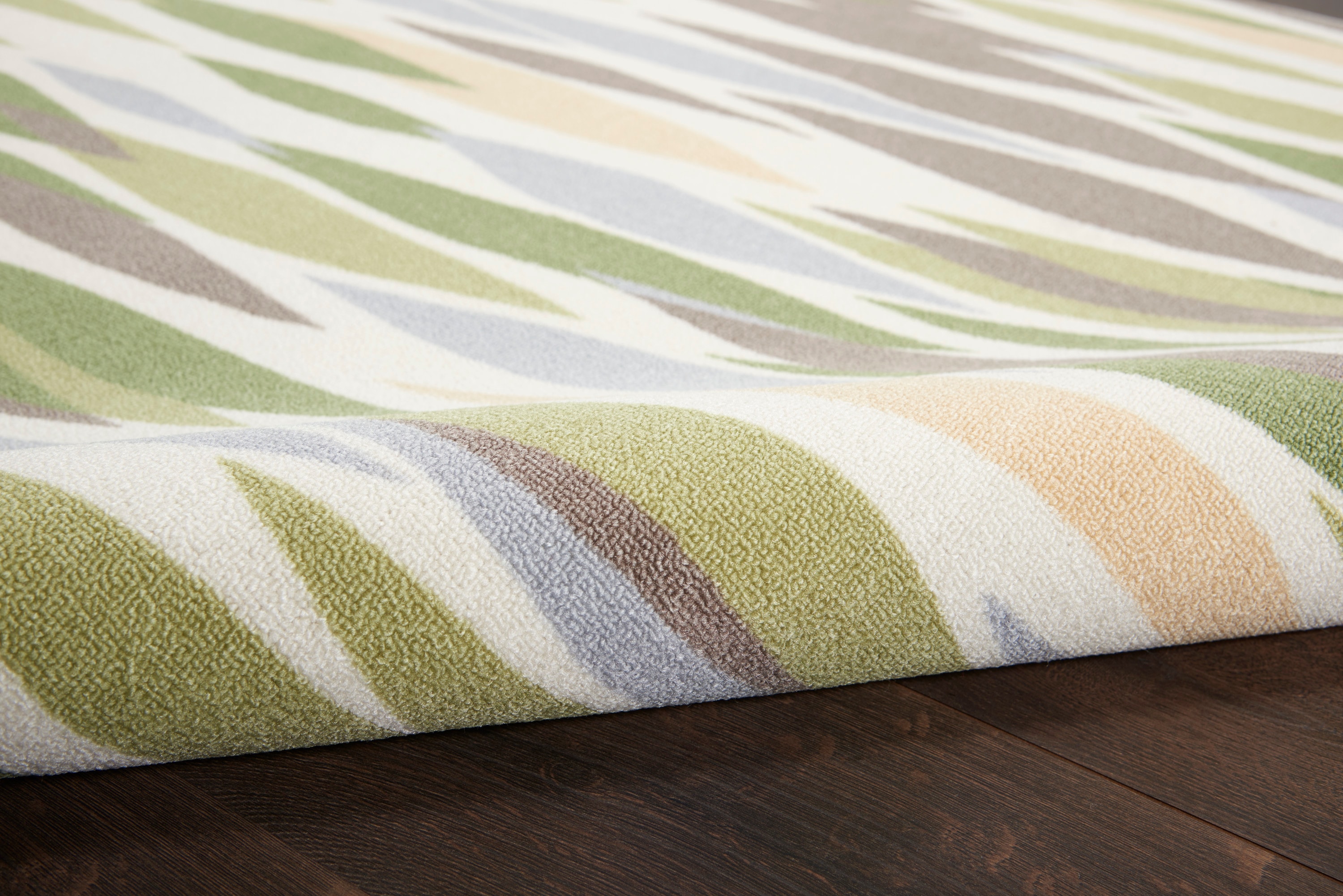 Violet Rectangular Synthetic Reversible Outdoor Area Rug