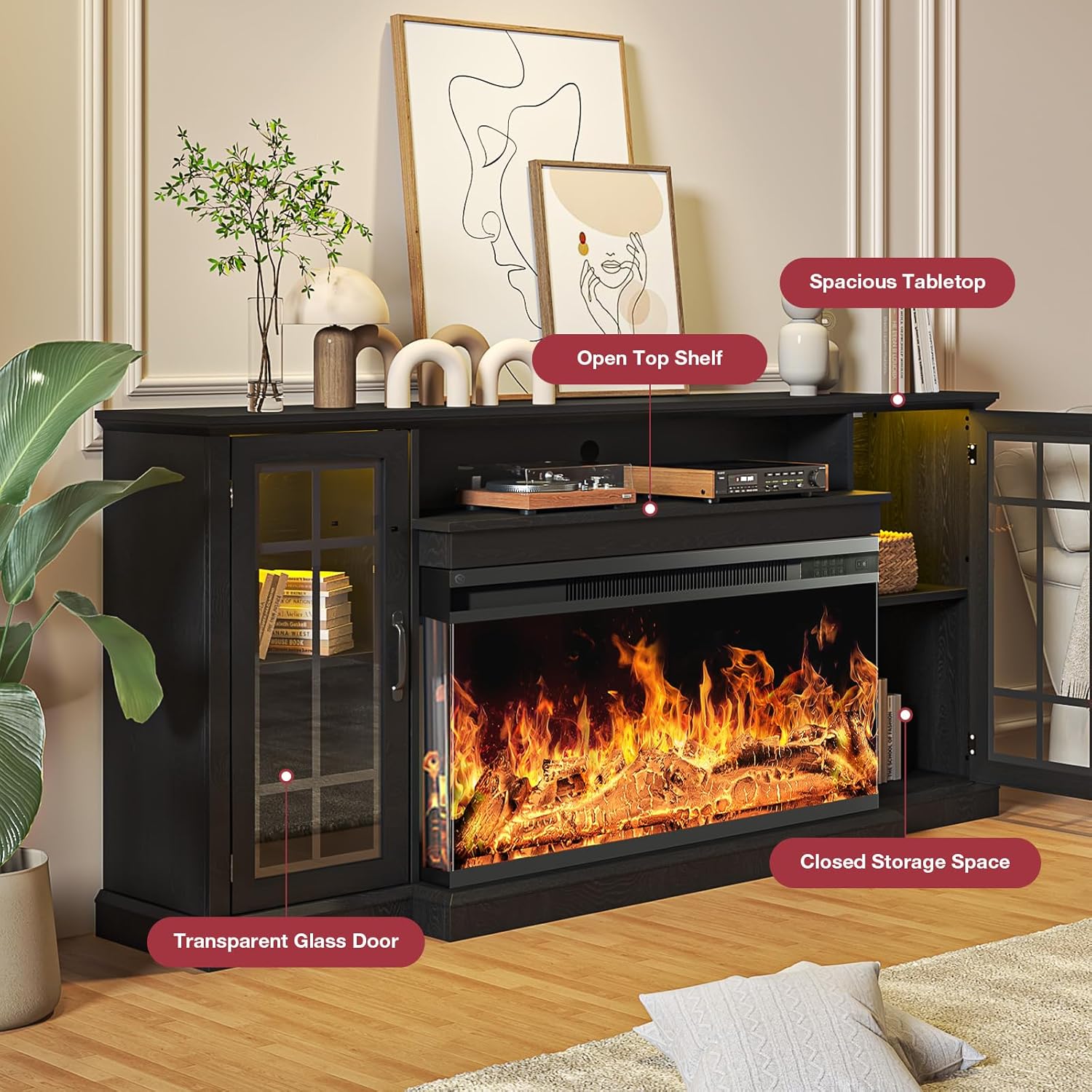 Bapipro TE32A70BB Electric-Fireplaces - View #8