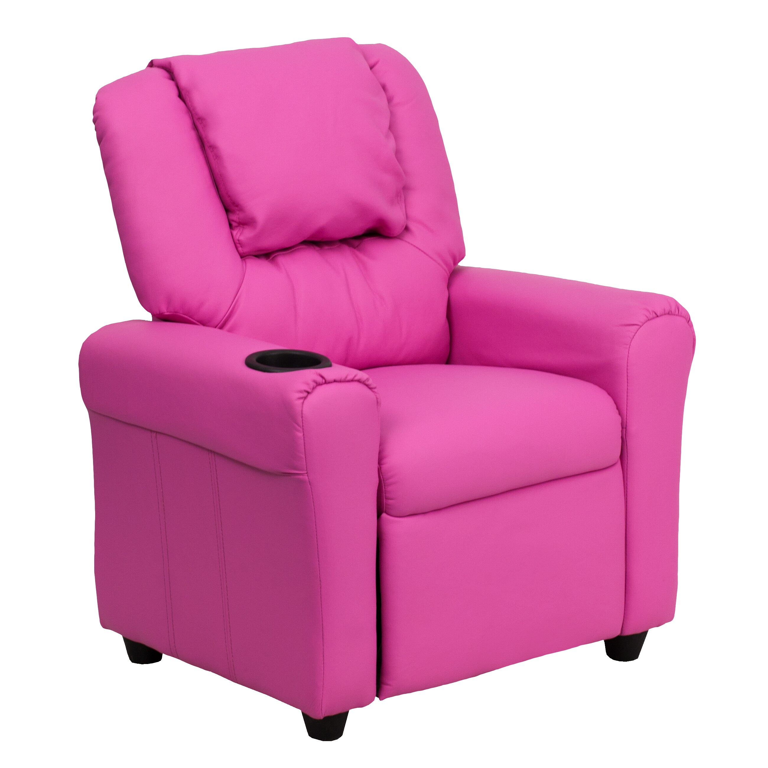 hot pink leather chair