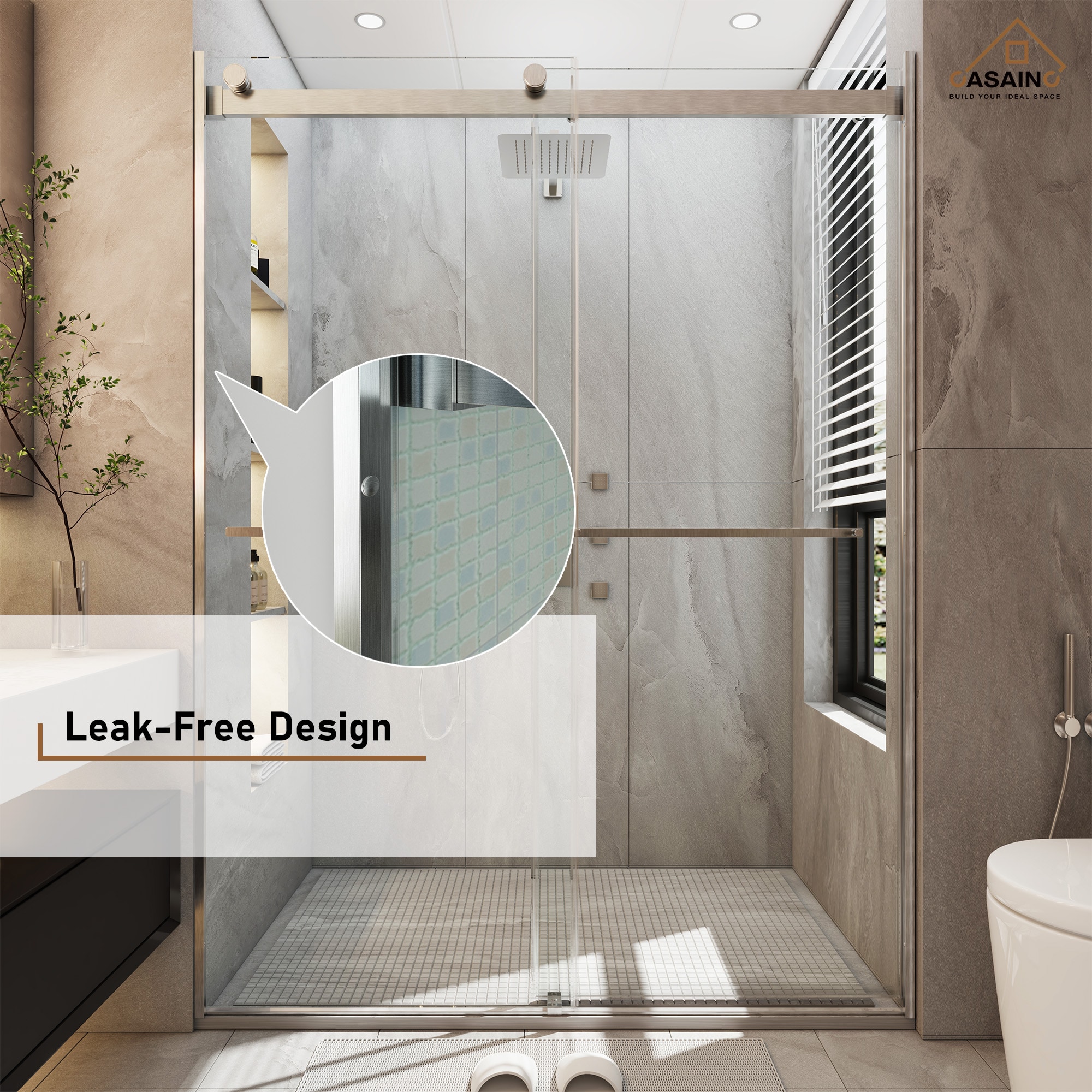 CASAINC B038-6062CC Shower-Doors - View #5