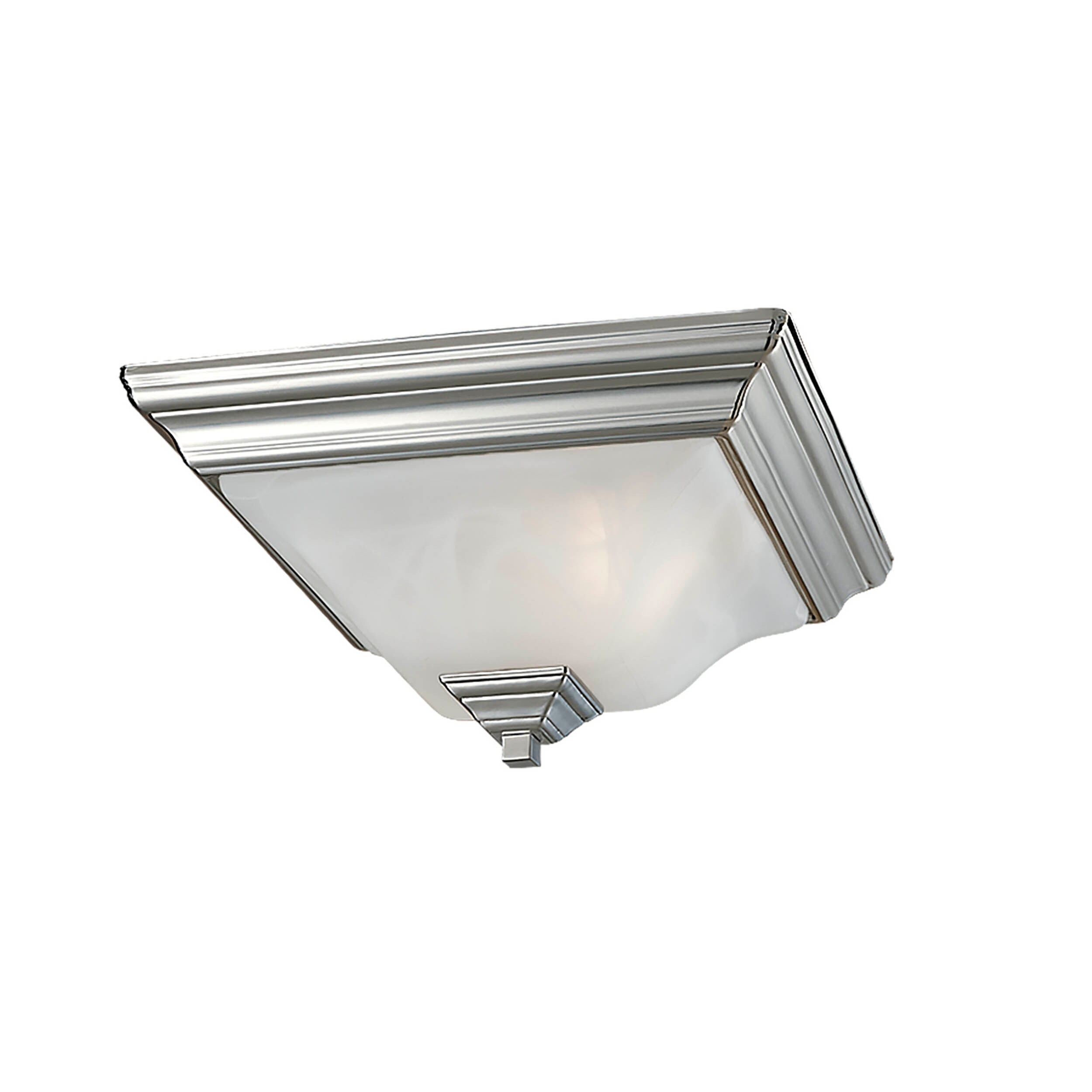 Millennium Lighting 722-SN Flush Mount 2-Light 13-in Satin Nickel Flush Mount Light