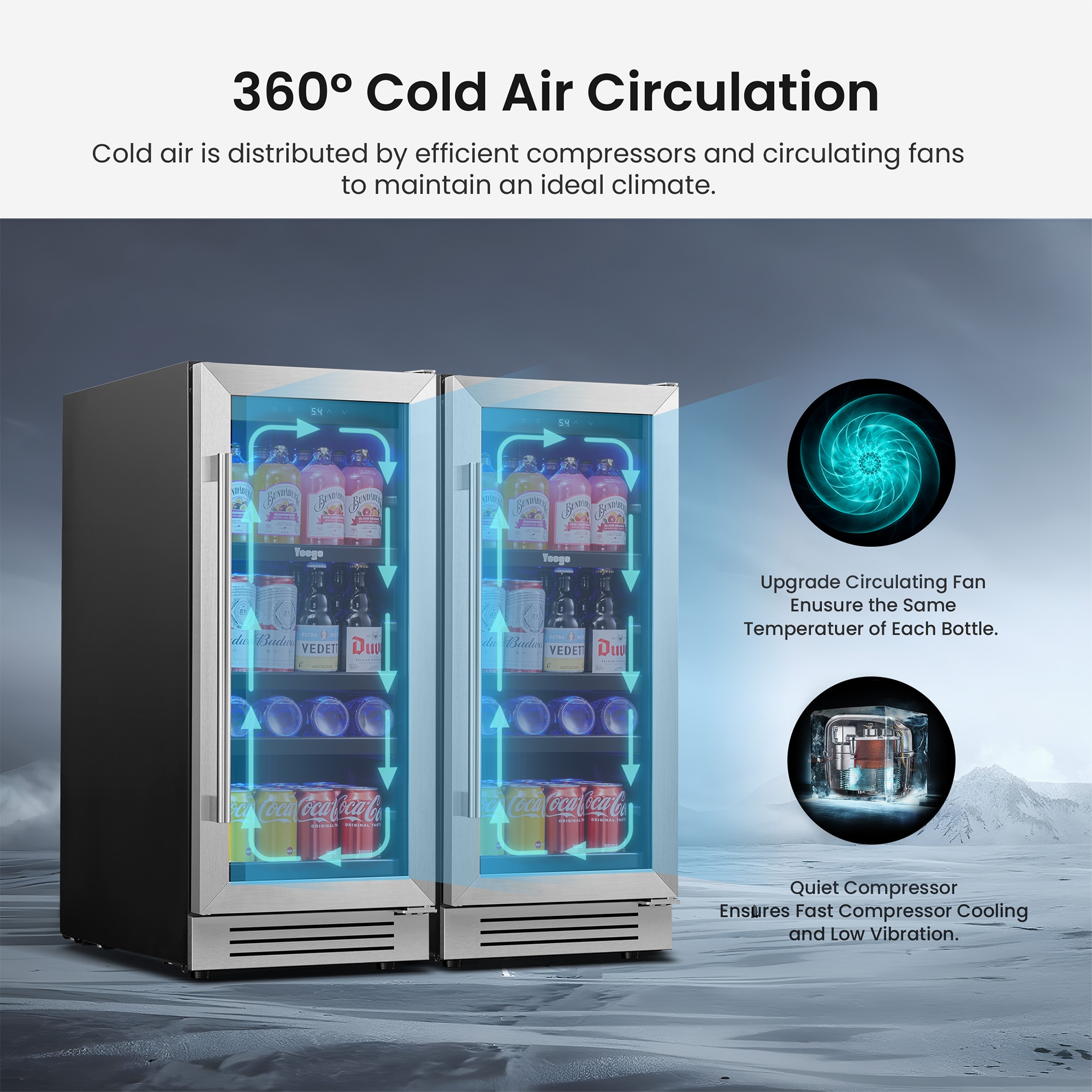 Yeego YEG-BS15BS15-LS Beverage-Dispensers - View #2