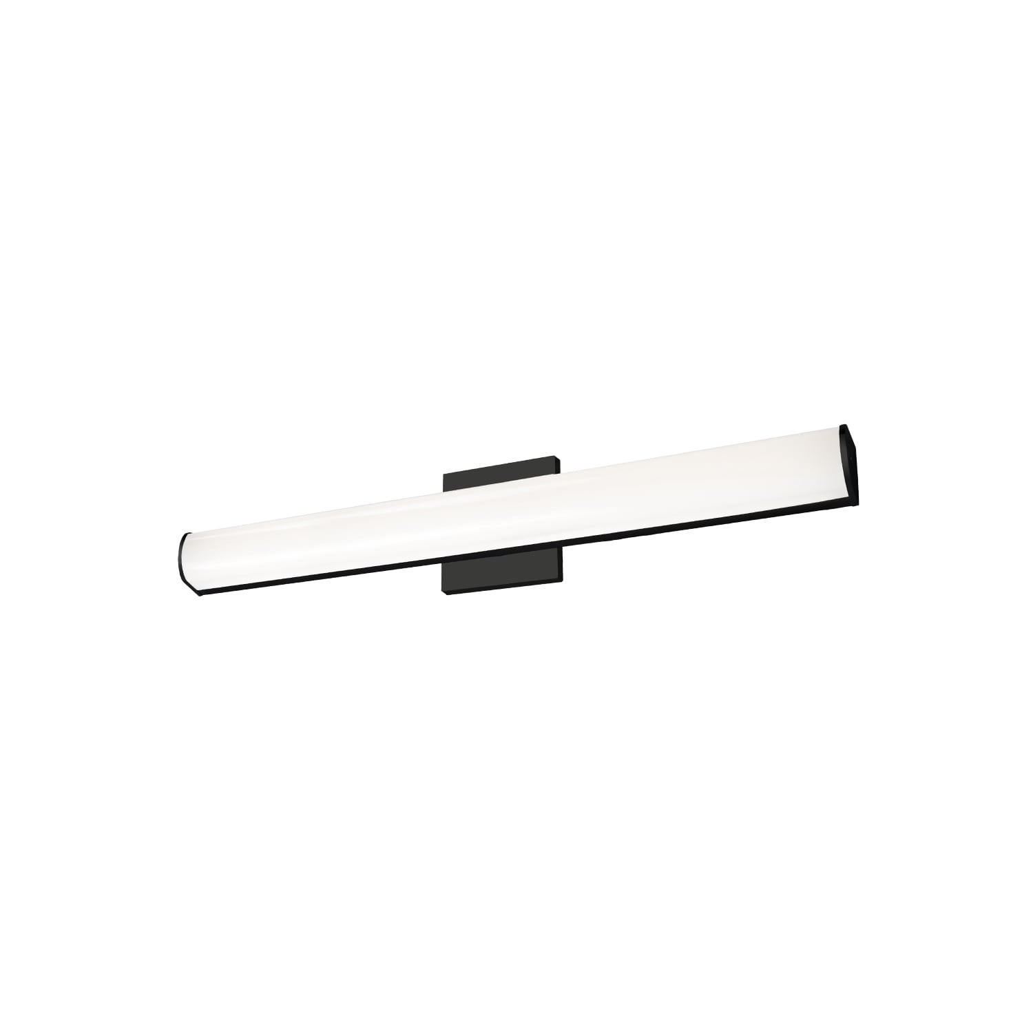 Kuzco Lighting VL61224-BK Longitude 24-in 1 -Light Black Integrated LED Modern/contemporary Vanity light