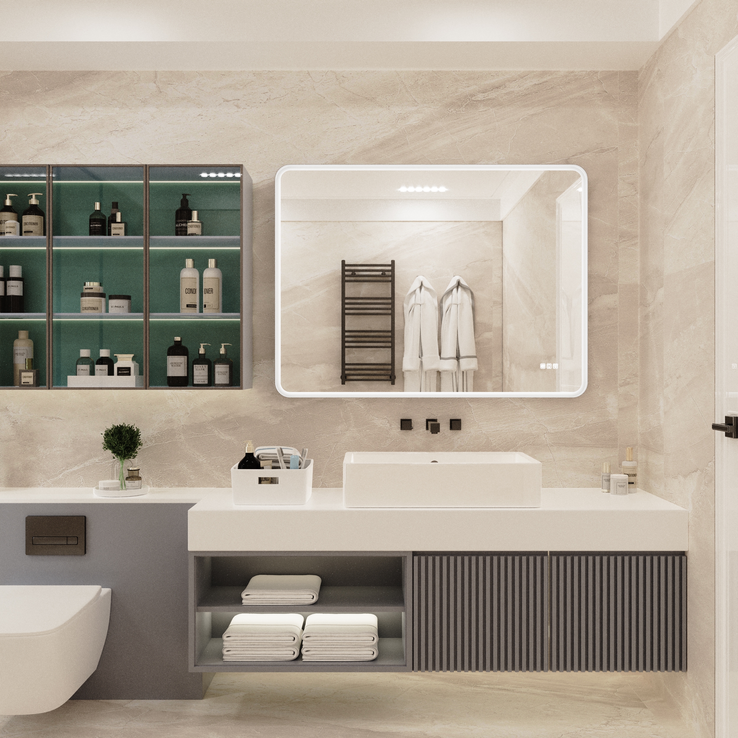 Tatayosi XH-195770 Framed-Bath-Mirrors - View #4