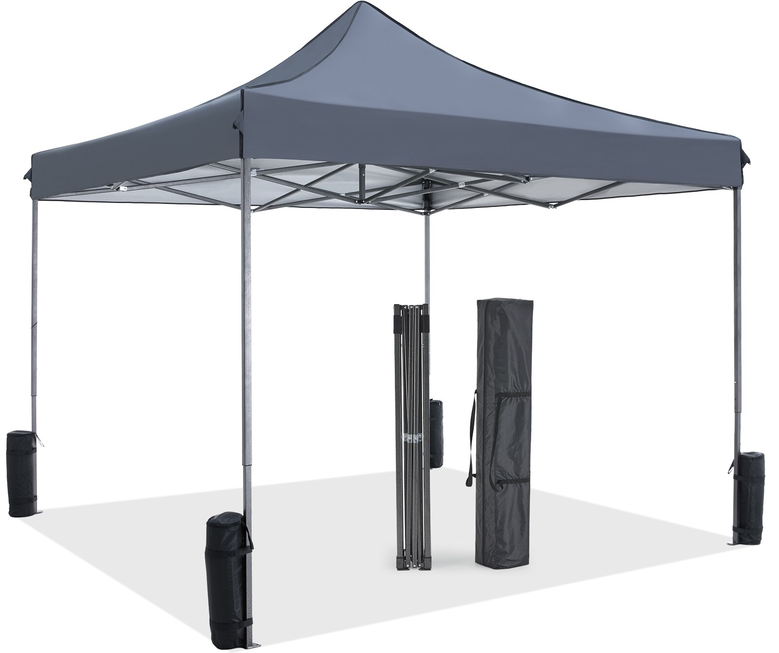 ToolCat BZ2-41-PW 10-ft x 10-ft Gray Gazebo with Soft Top Roof