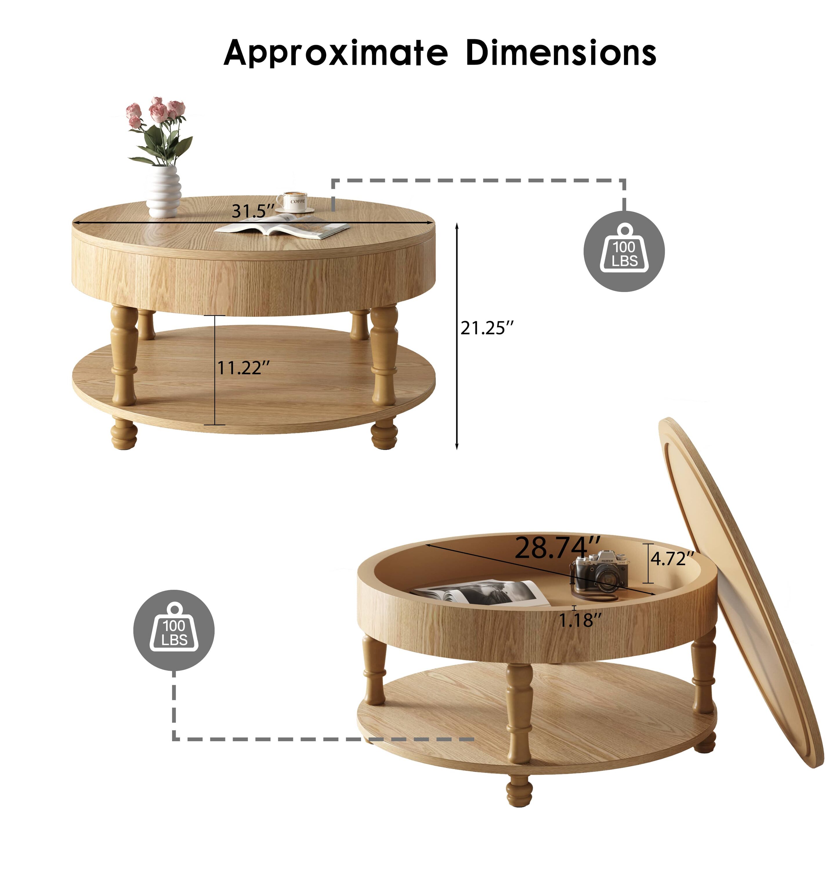 Vynxaria LESX2721DJCOFFE001 Coffee-Tables - View #3