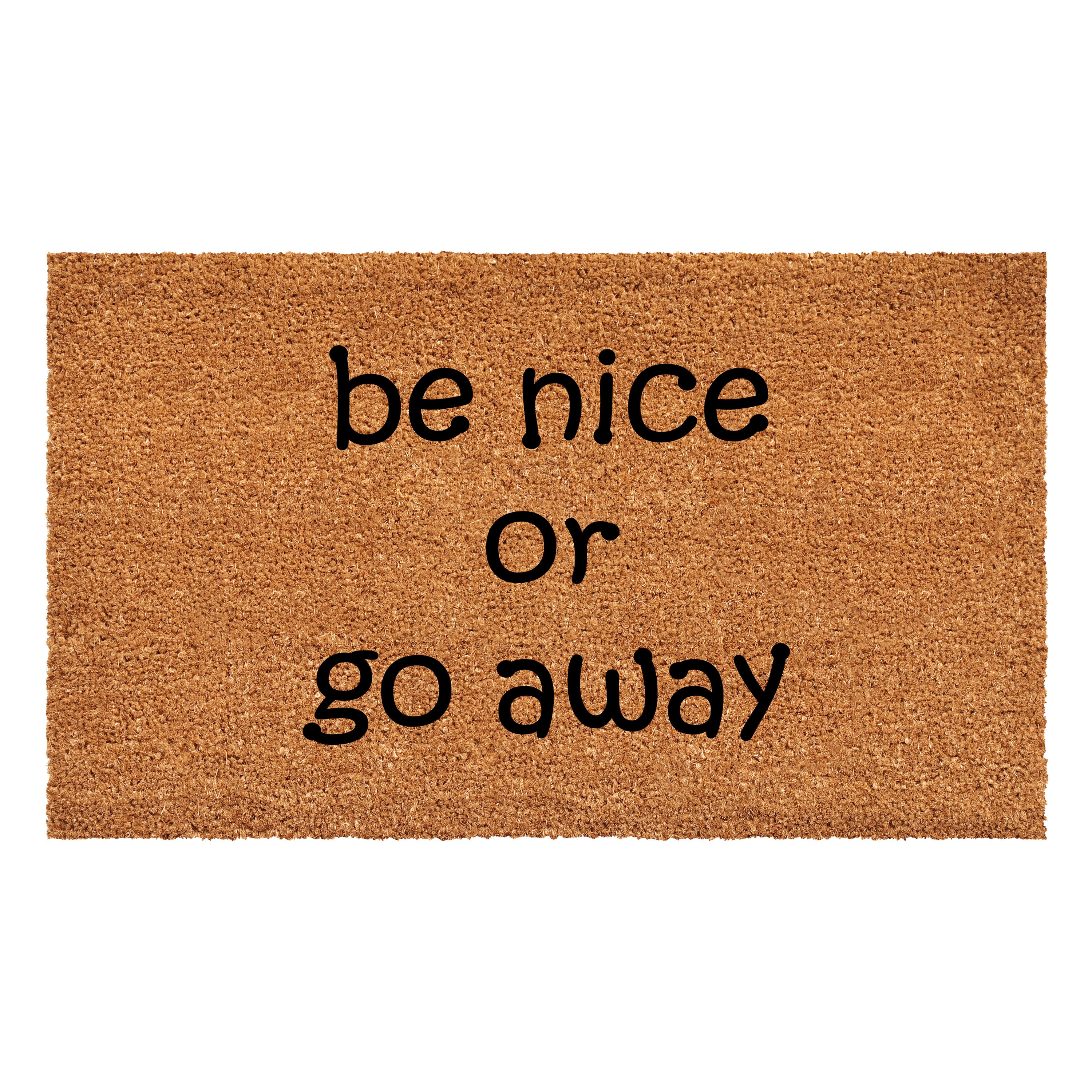 Callowaymills 108302448 2-ft x 4-ft Black, Natural Coir/Vinyl Rectangular Indoor or outdoor Decorative Door mat